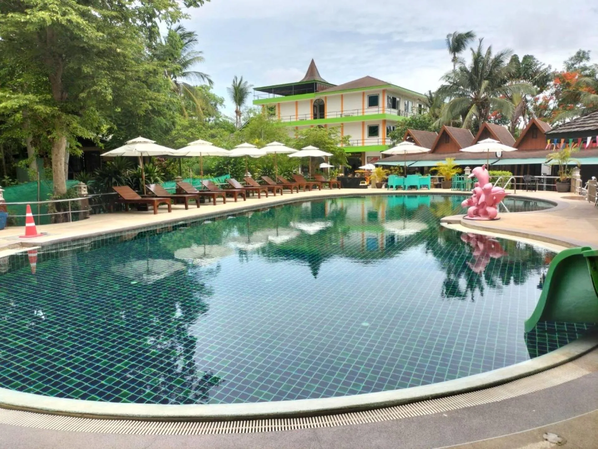 Balcony/Terrace in Lotus Hostel Beach Koh Tao