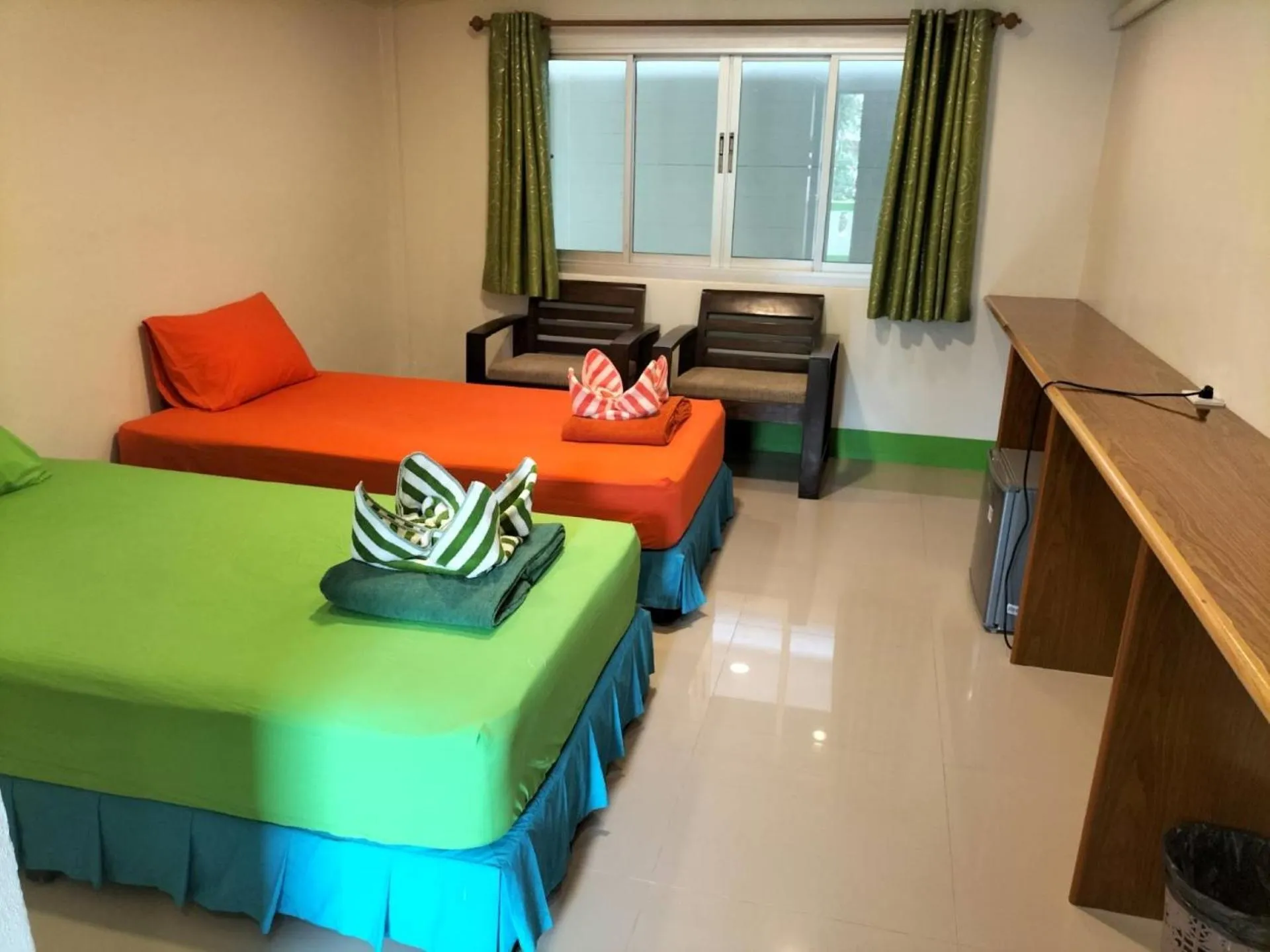 Photo of the whole room, Bed in Lotus Hostel Beach Koh Tao