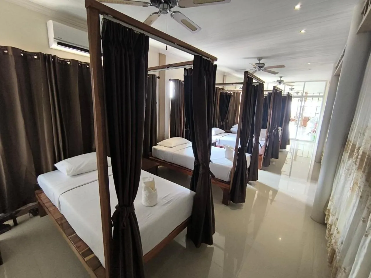 Photo of the whole room, Bed in Lotus Hostel Beach Koh Tao