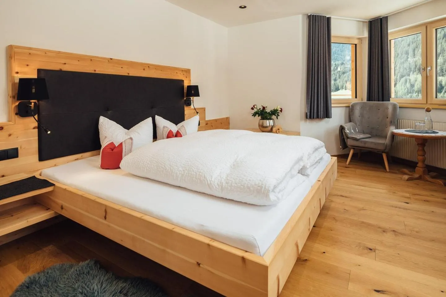 Balcony/Terrace, Bed in Haus Piz Lad