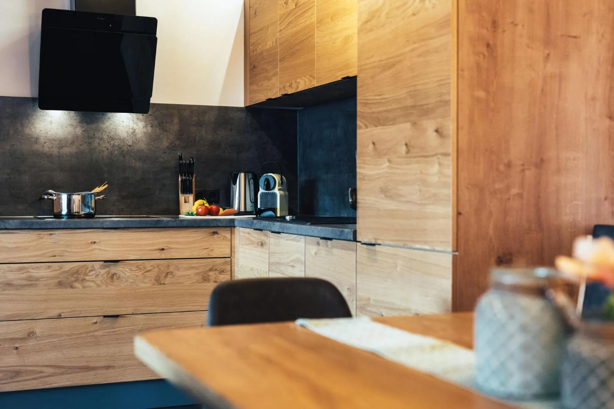 Kitchen or kitchenette in Haus Piz Lad