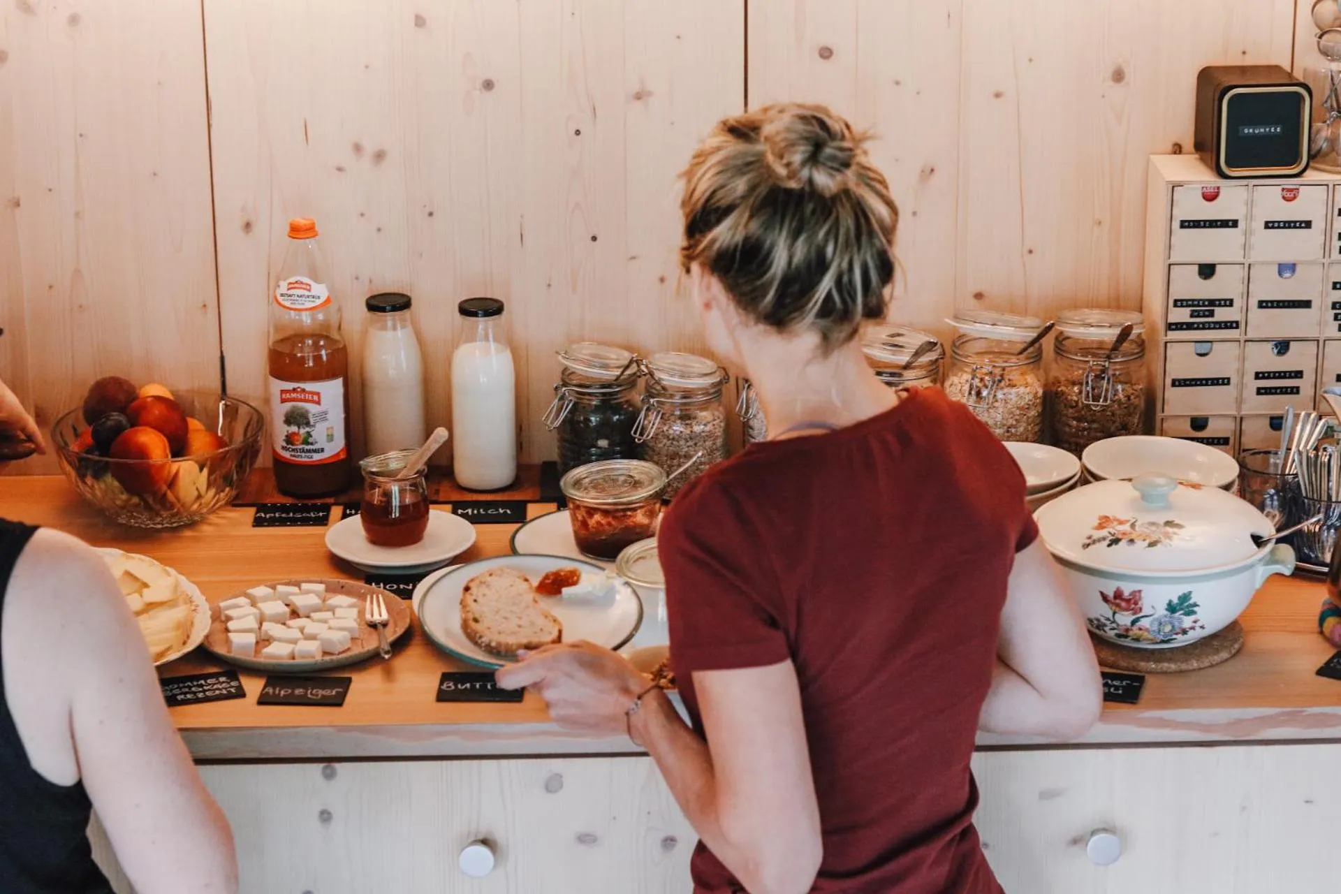 Buffet breakfast in Berglodge Goms (Hotel)