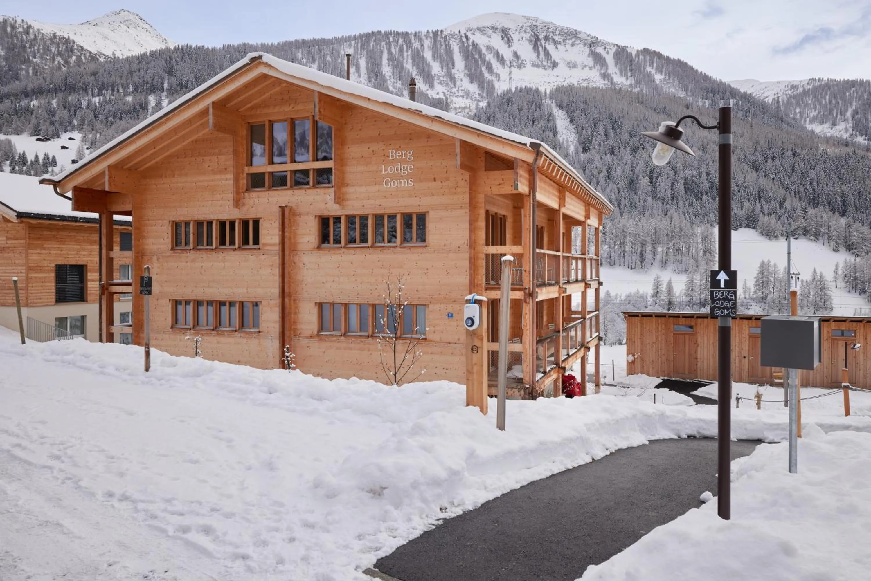 Property building in Berglodge Goms (Hotel)