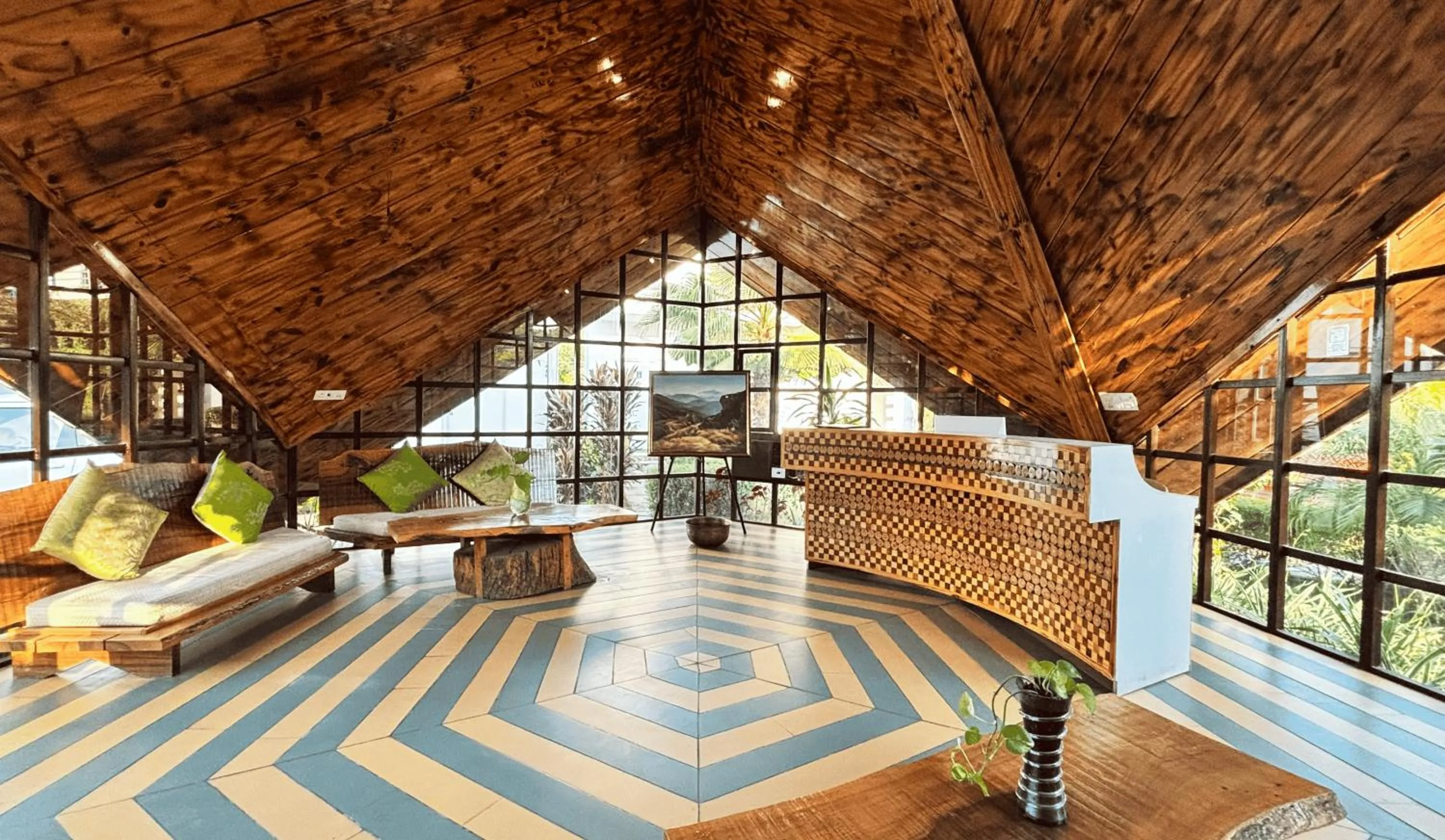 Facade/entrance in juSTa Lazy Haven Corbett, Uttarakhand