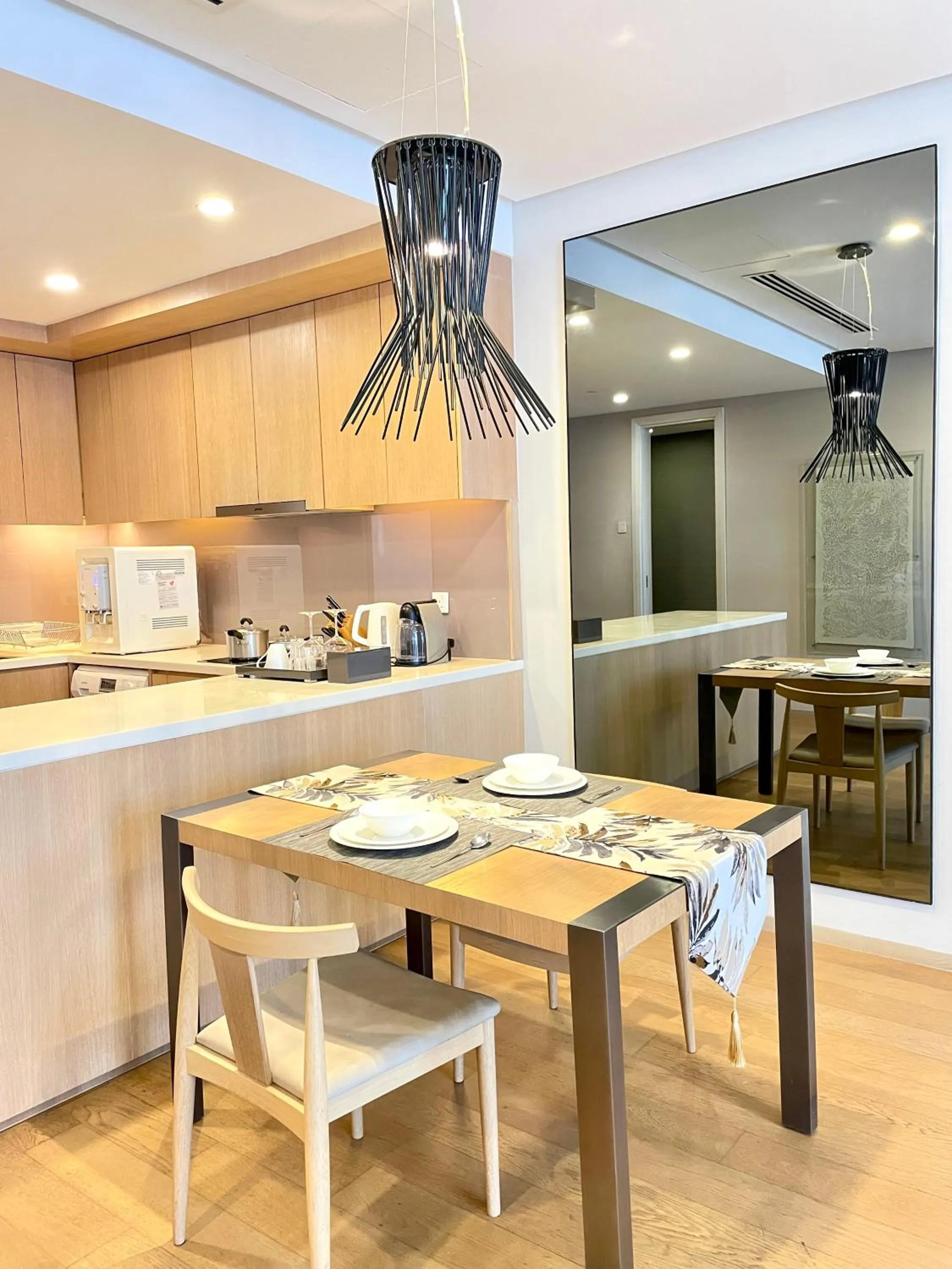 Kitchen or kitchenette in 188 Suites KLCC by VastHaven