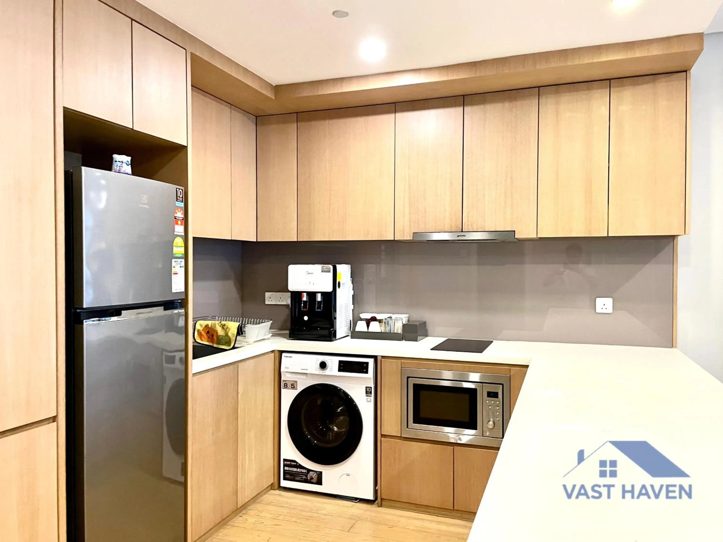 Kitchen or kitchenette in 188 Suites KLCC by VastHaven