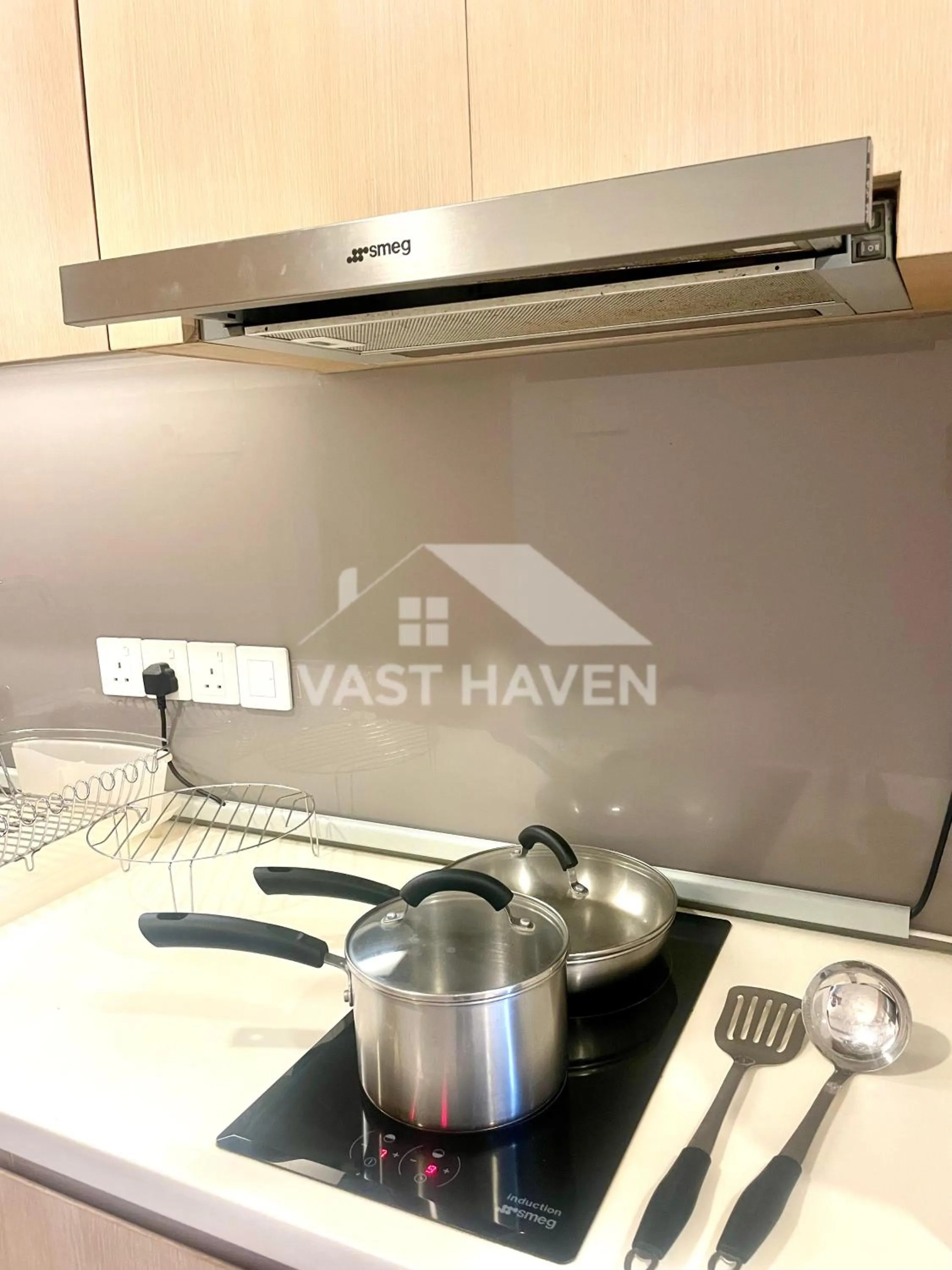 Kitchen or kitchenette in 188 Suites KLCC by VastHaven