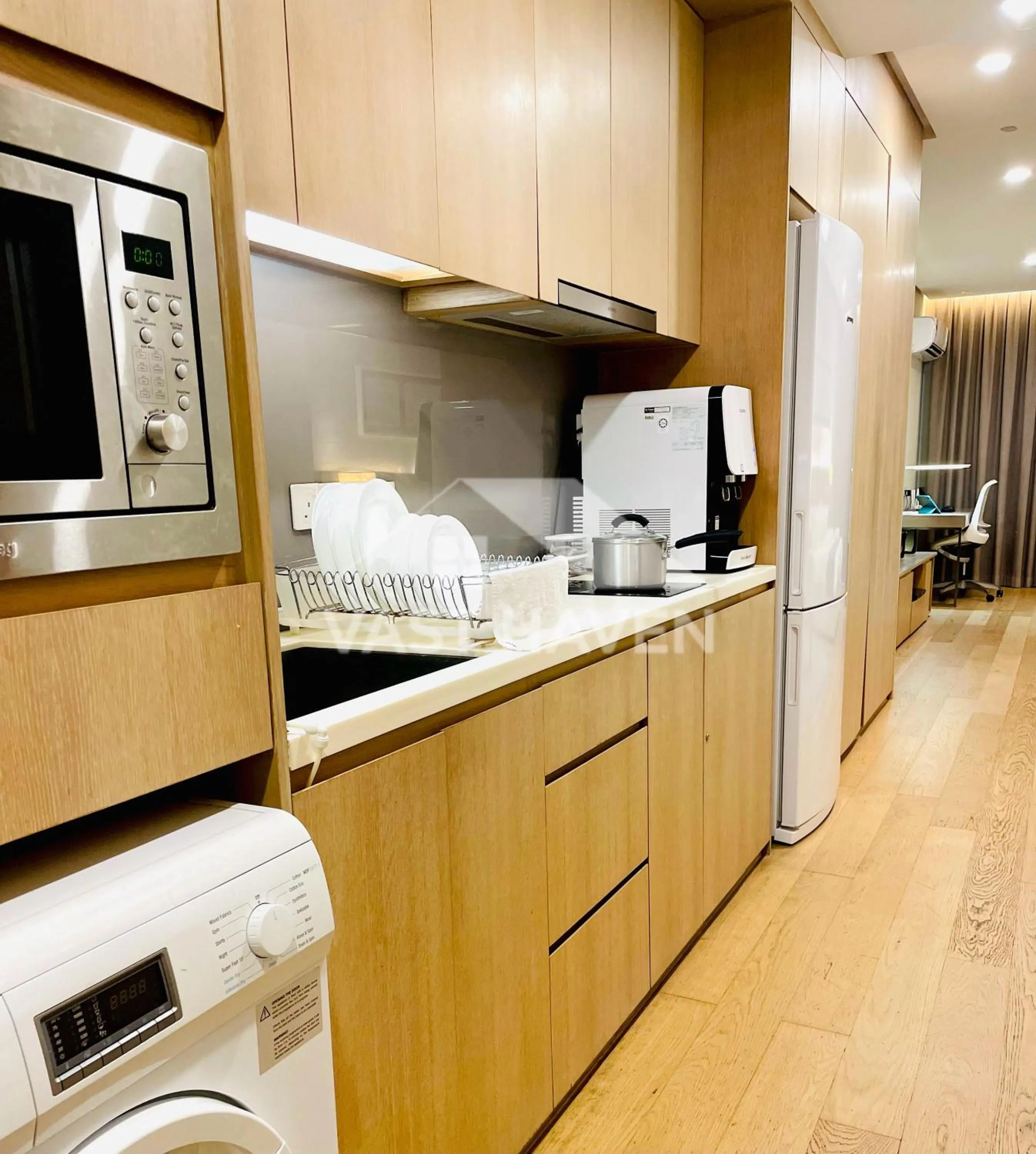 Kitchen or kitchenette in 188 Suites KLCC by VastHaven