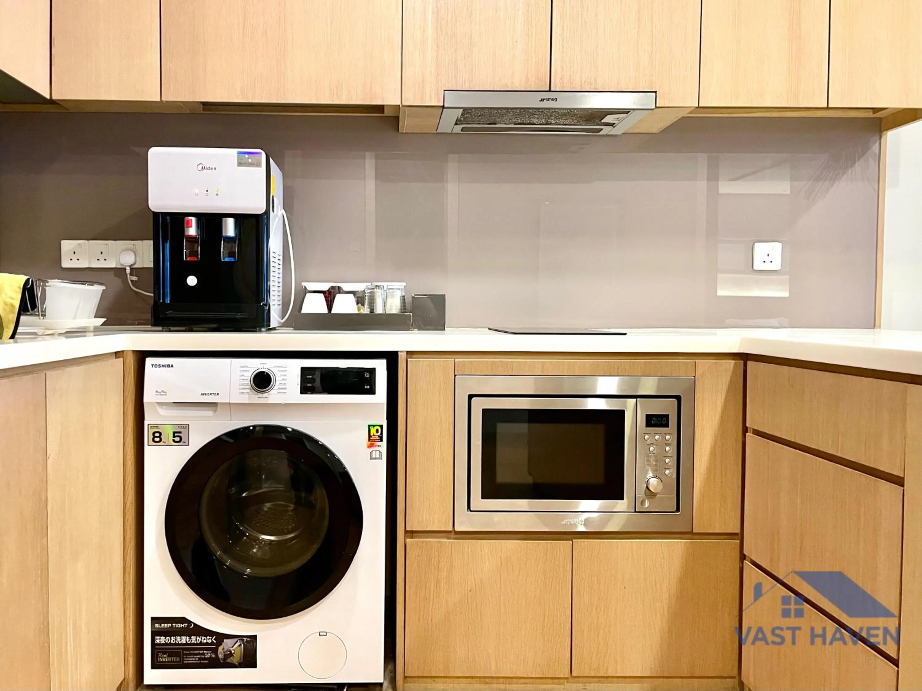 Kitchen or kitchenette in 188 Suites KLCC by VastHaven