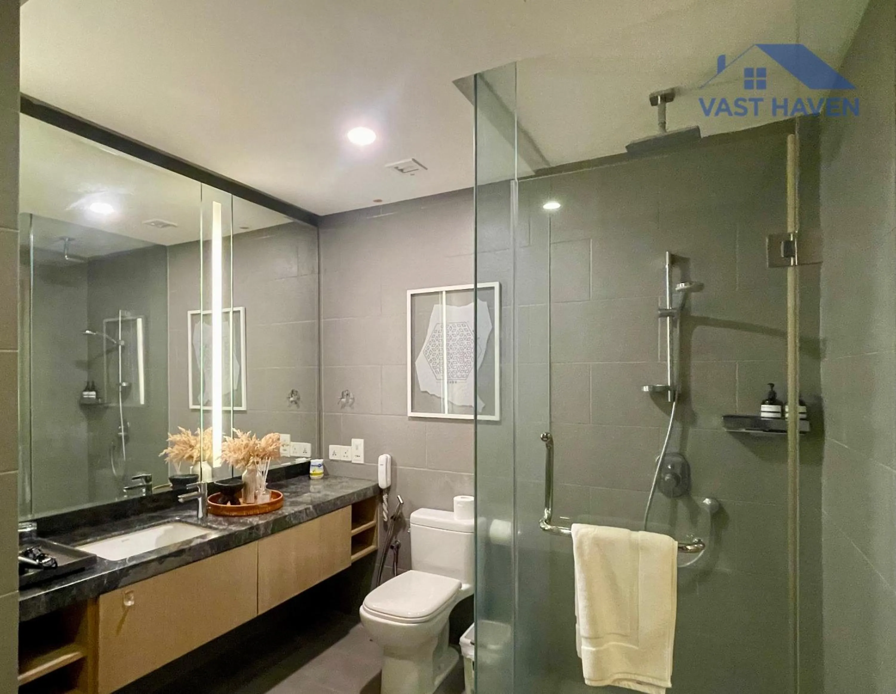 Shower in 188 Suites KLCC by VastHaven