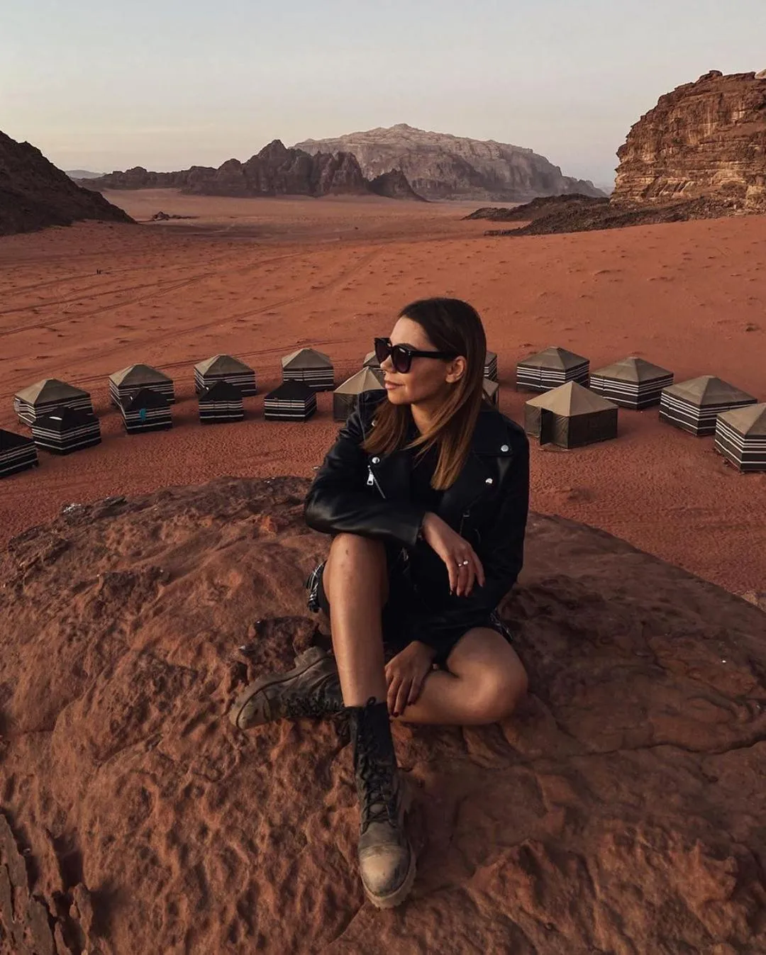 People in Wadirum winter