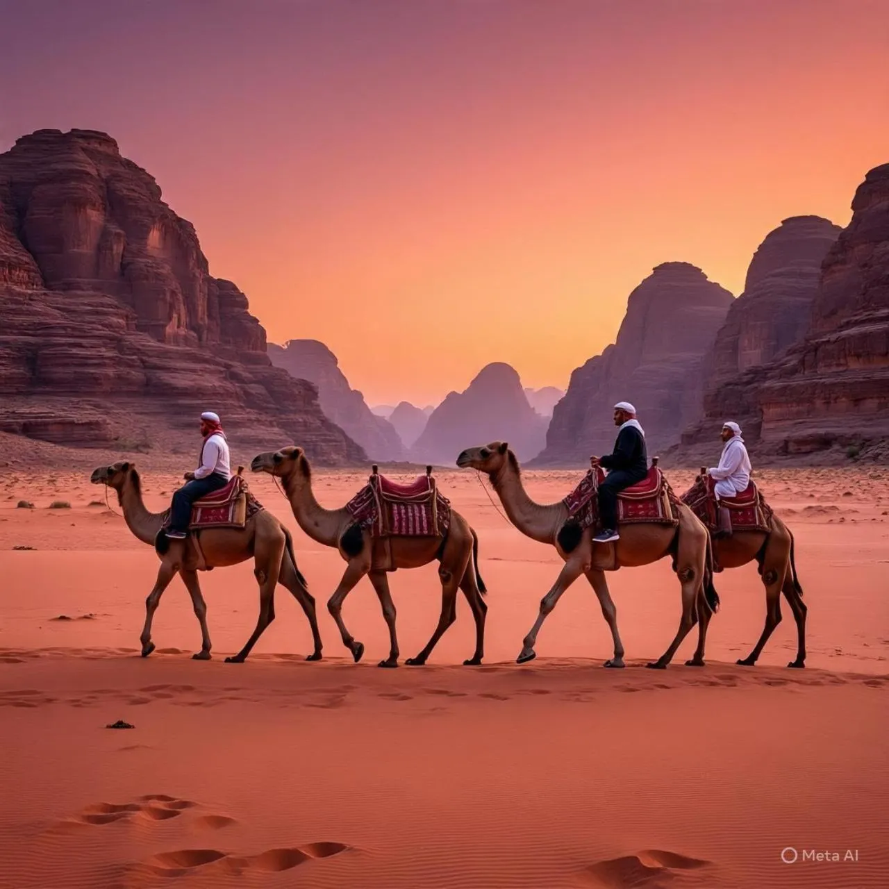 Natural landscape in Wadirum winter