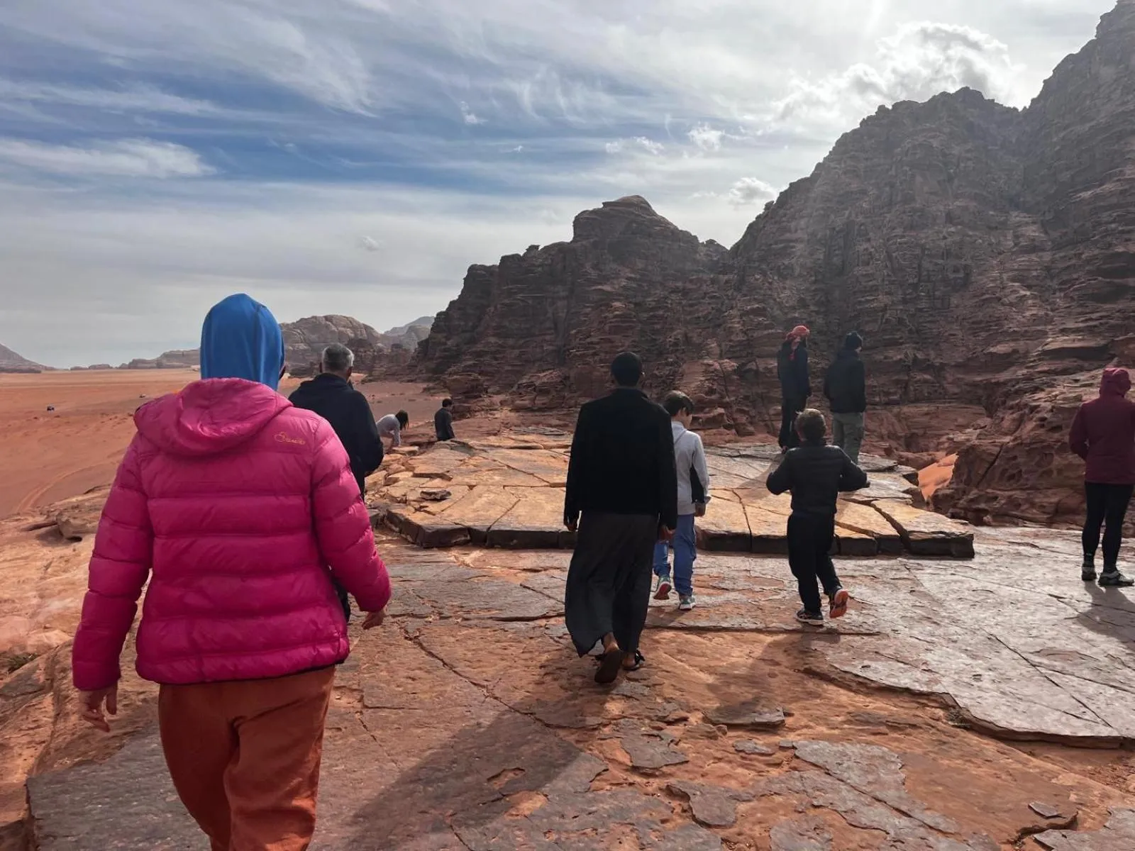 Nearby landmark in Wadirum winter
