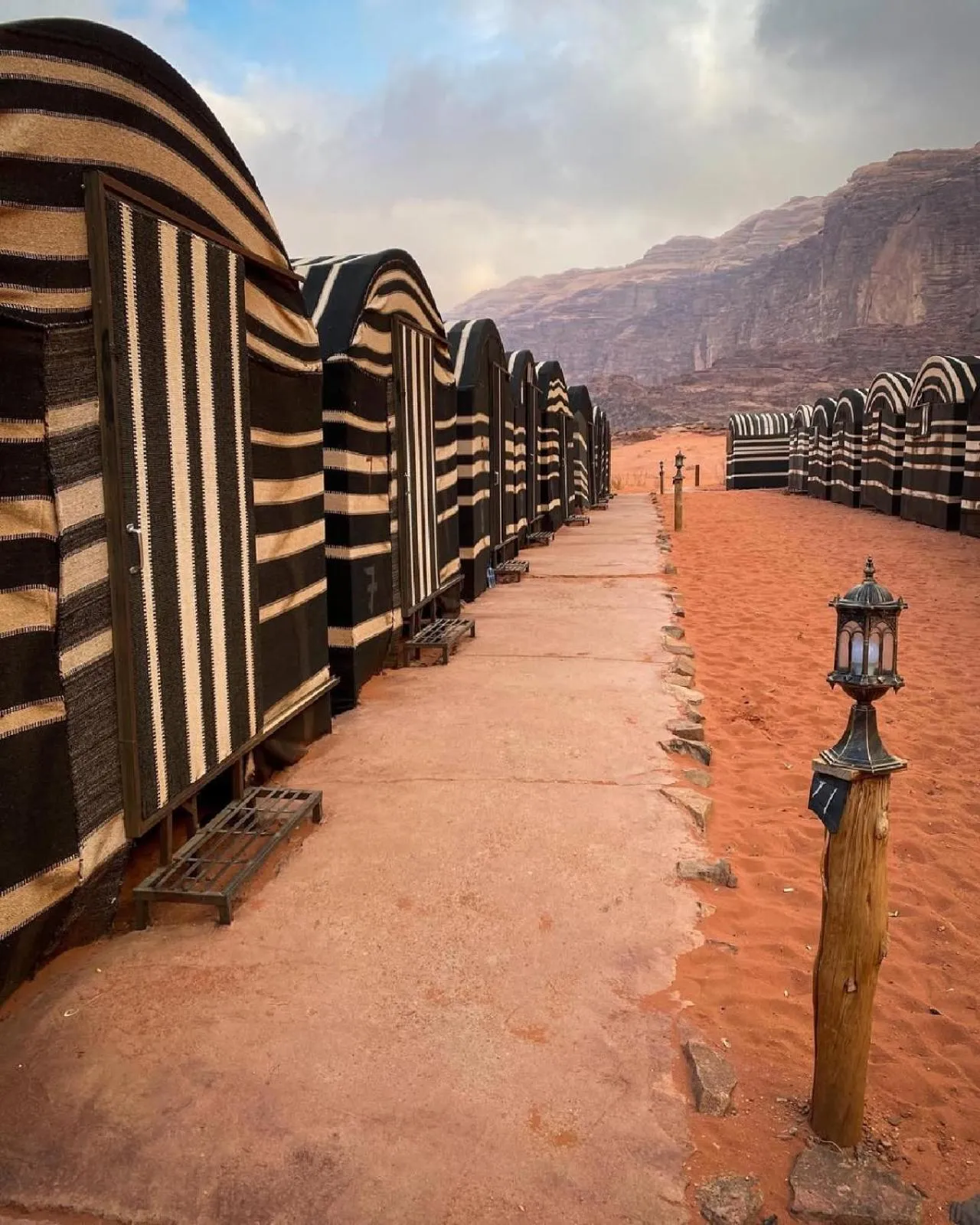 Natural landscape in Wadirum winter