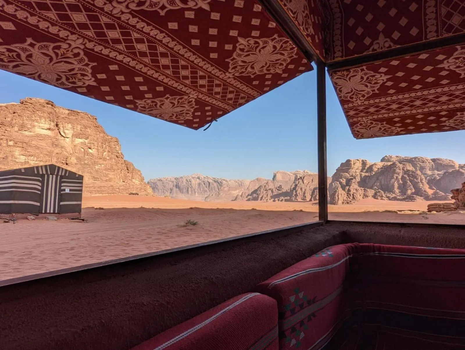 View (from property/room) in Wadirum winter