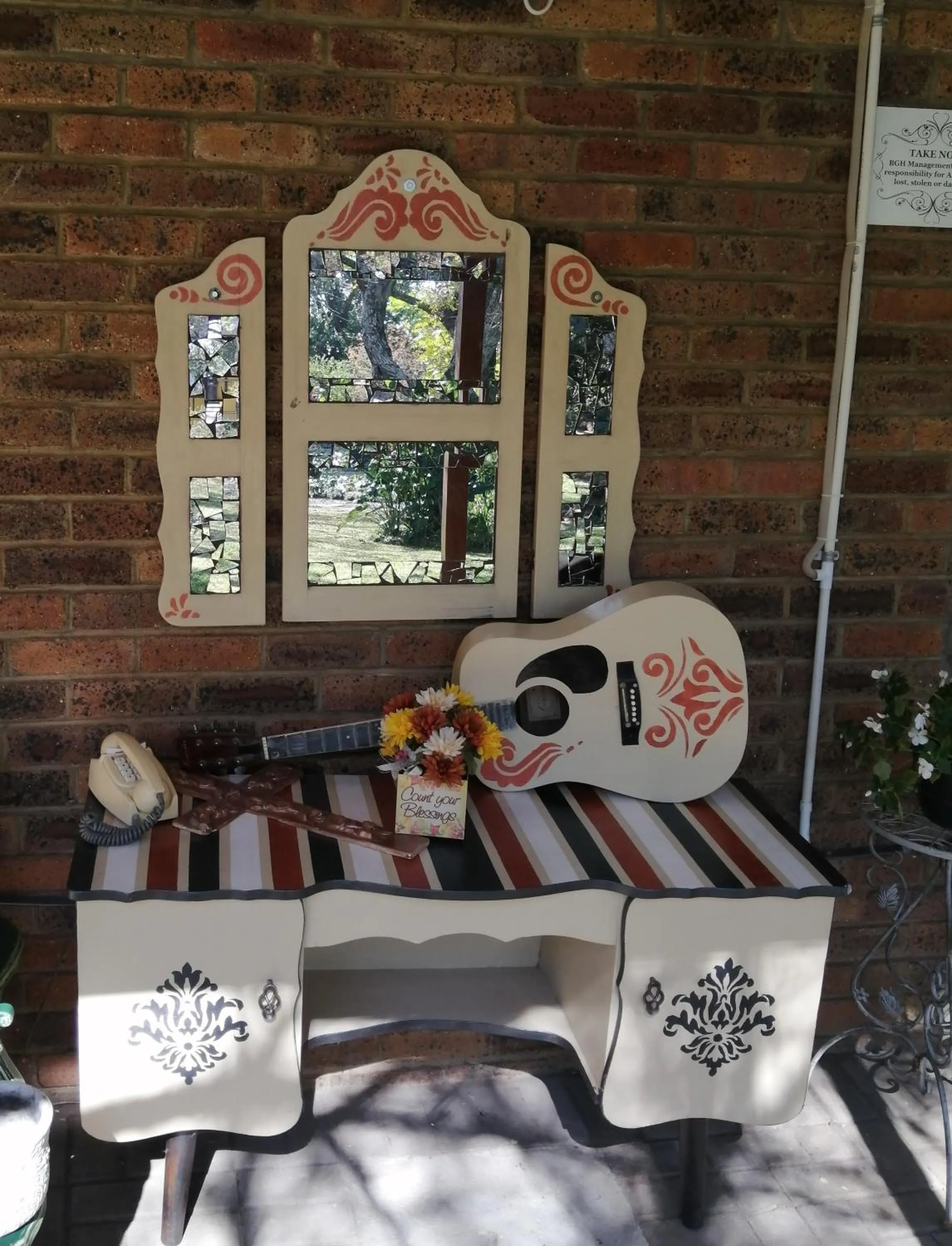 Decorative detail in Blessings Guesthouse