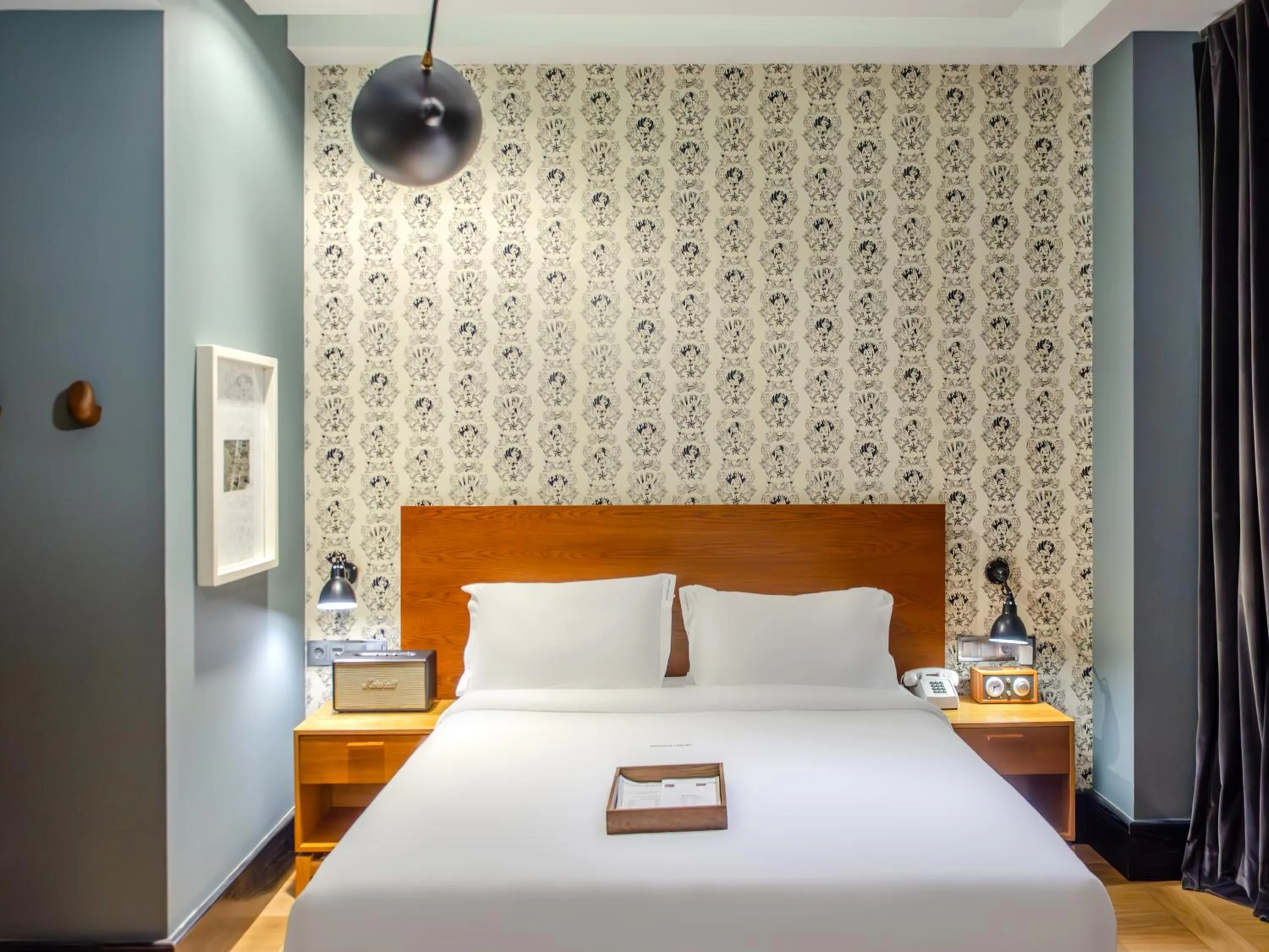 Decorative detail, Bed in Browns Central Hotel