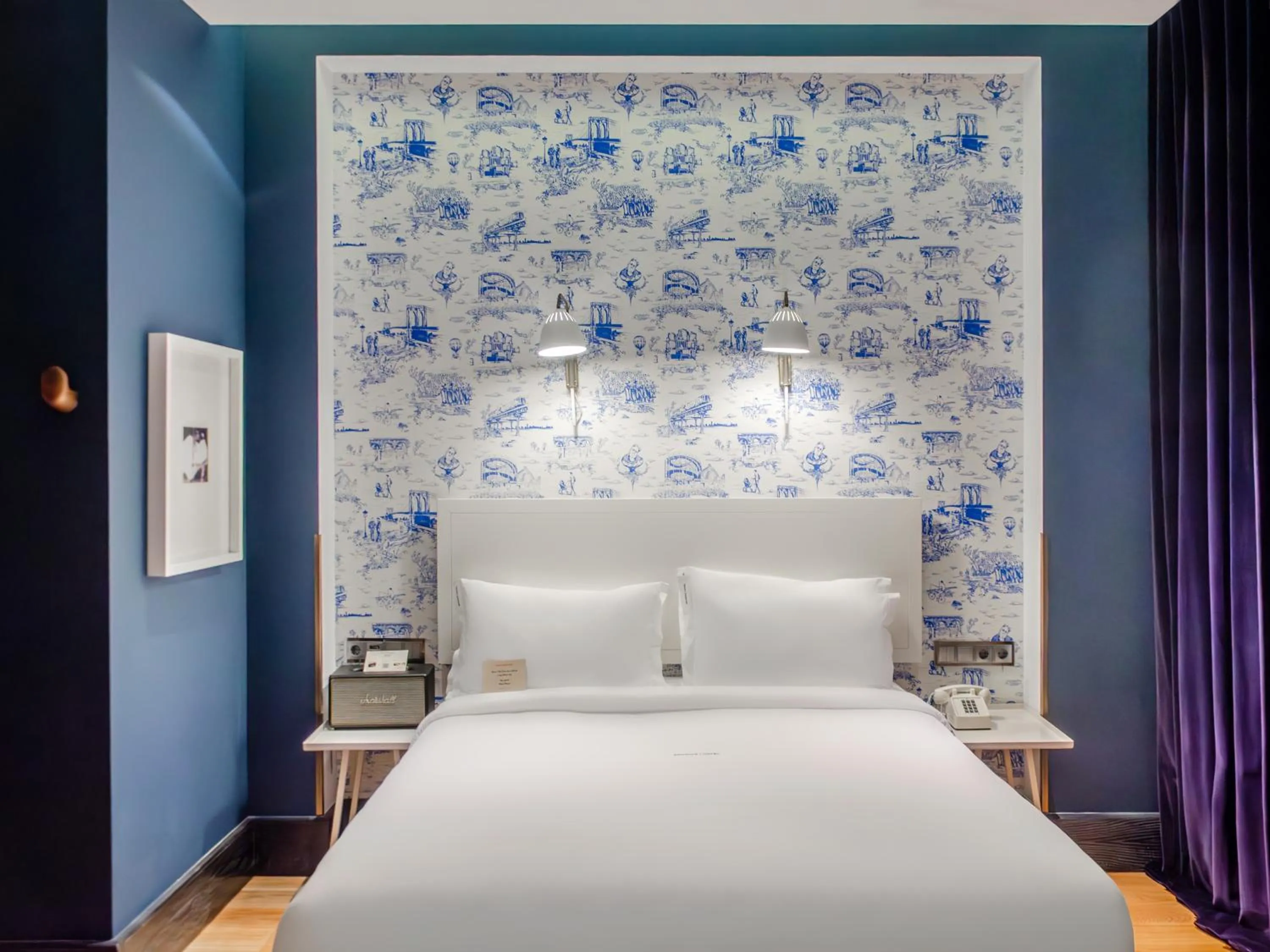 Decorative detail, Bed in Browns Central Hotel