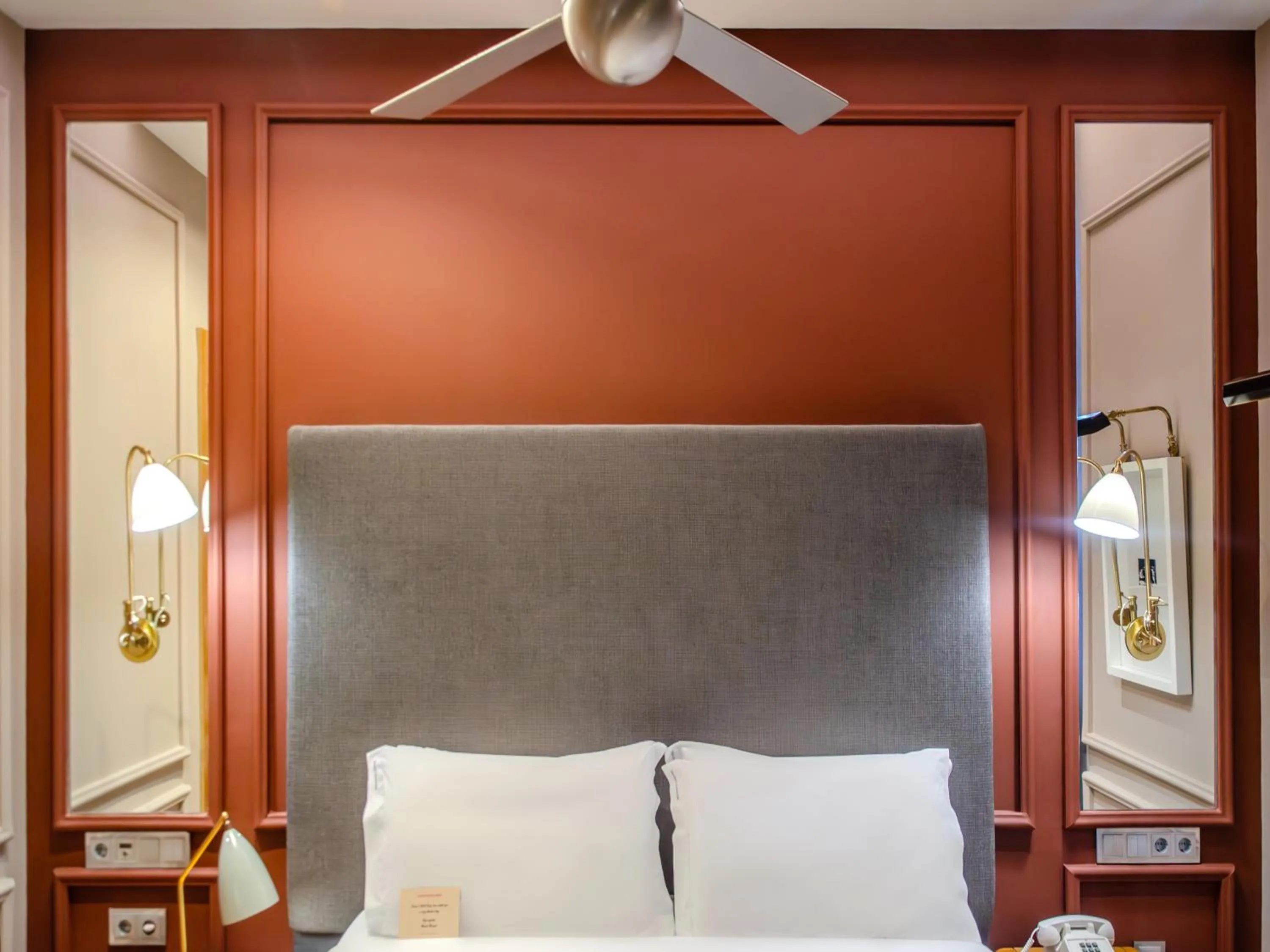 Decorative detail, Bed in Browns Central Hotel