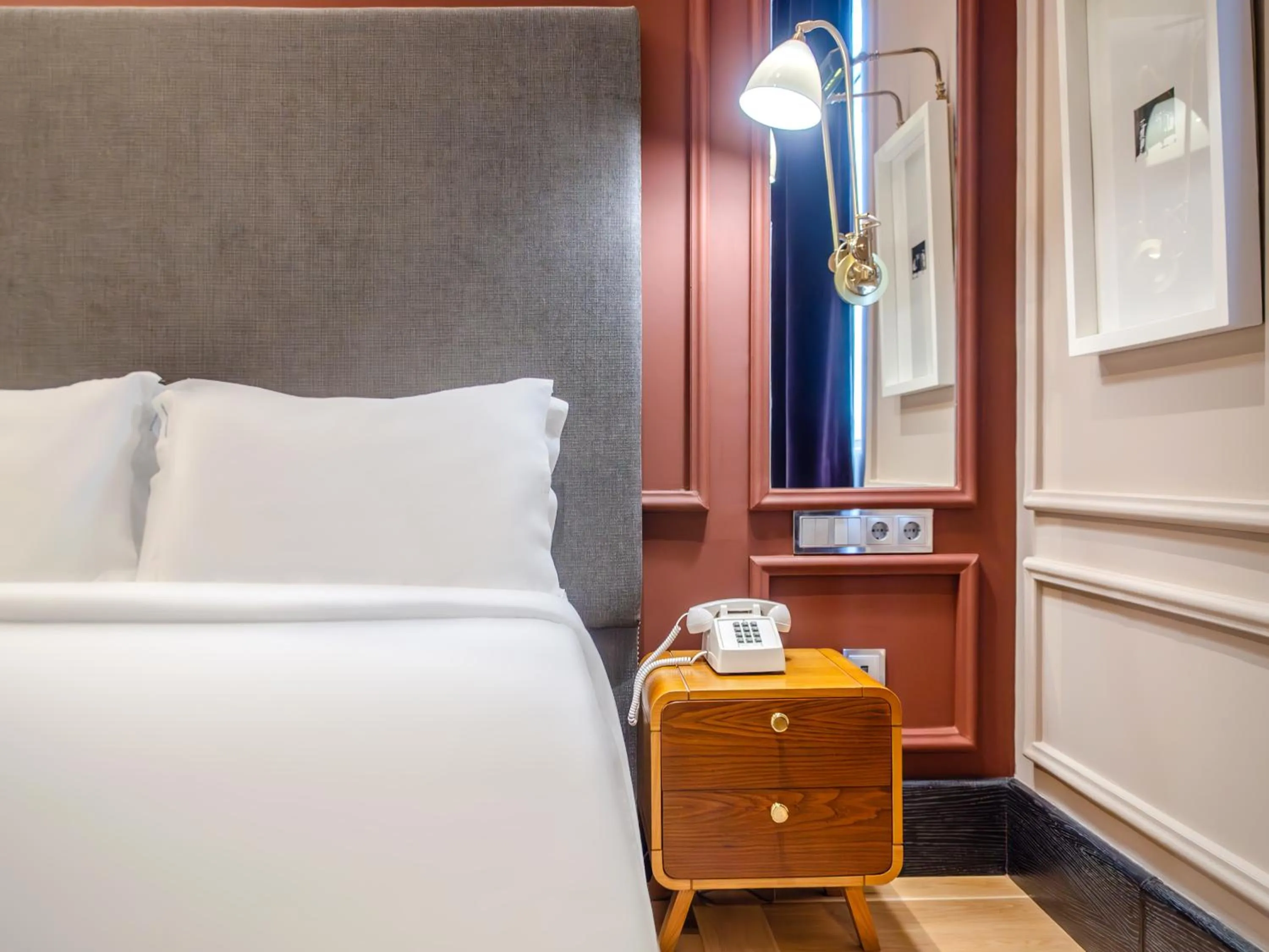 Decorative detail, Bed in Browns Central Hotel