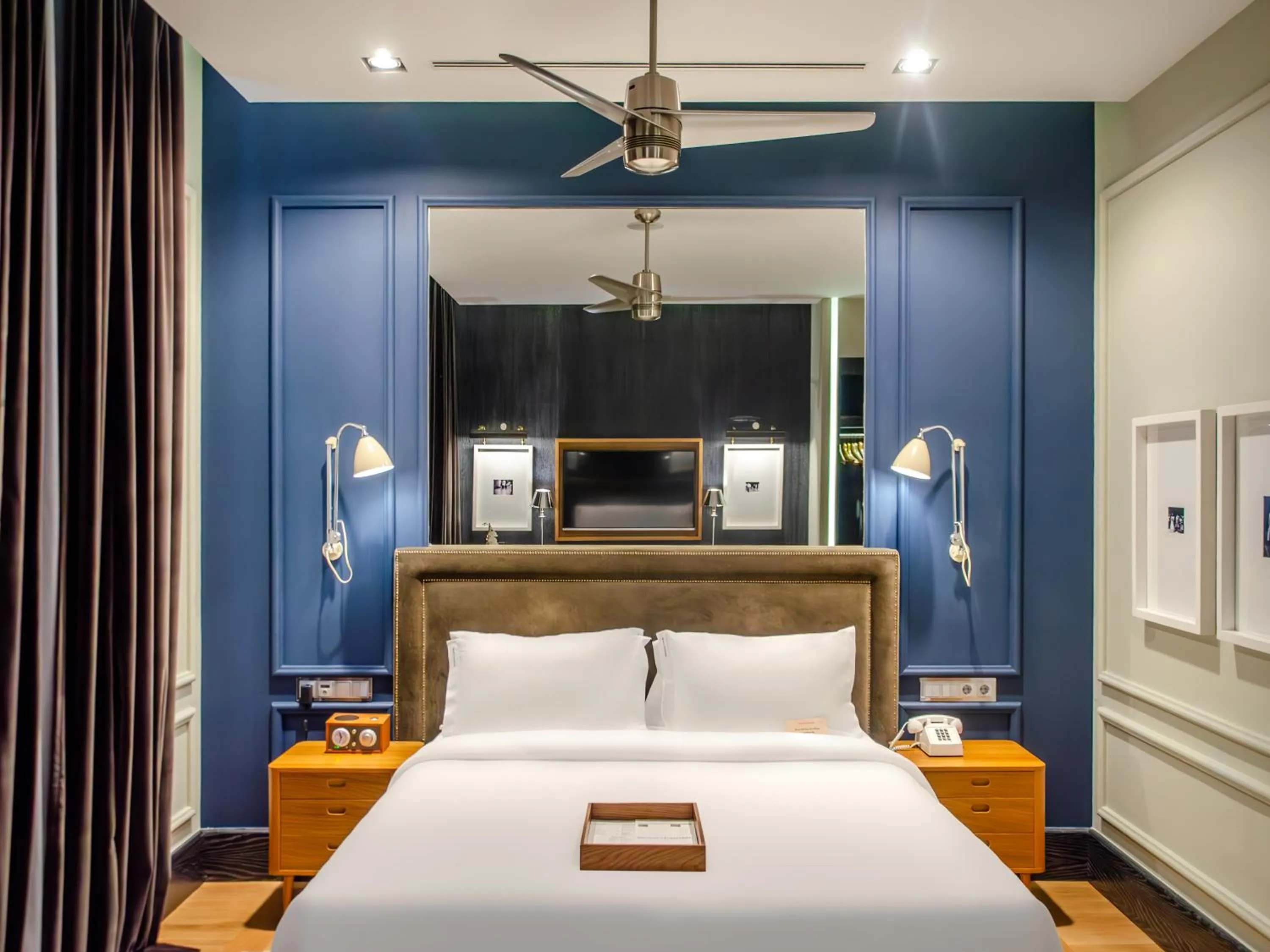 Decorative detail, Bed in Browns Central Hotel