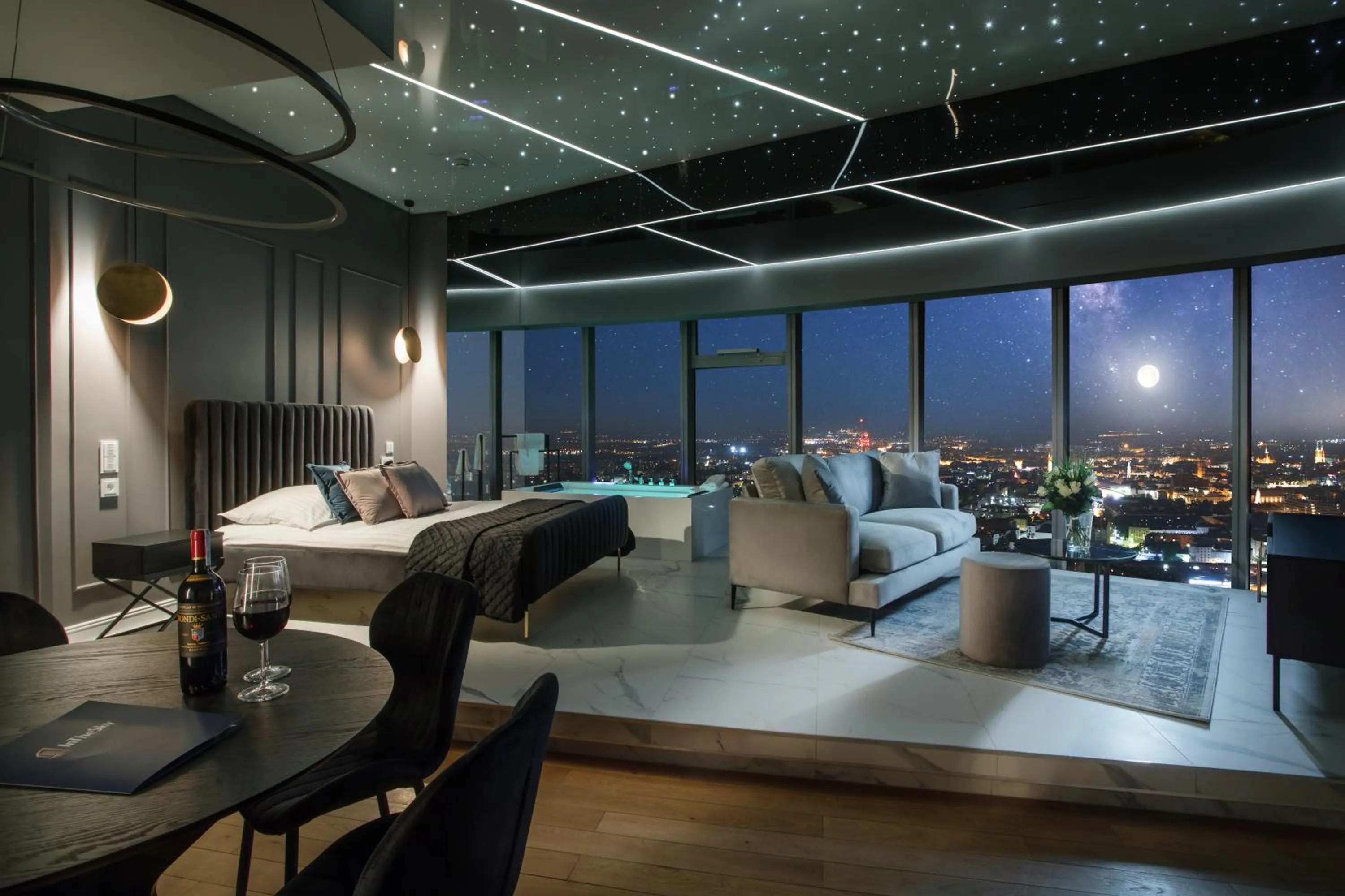 Bed in In The Sky - Apartamenty w Sky Tower