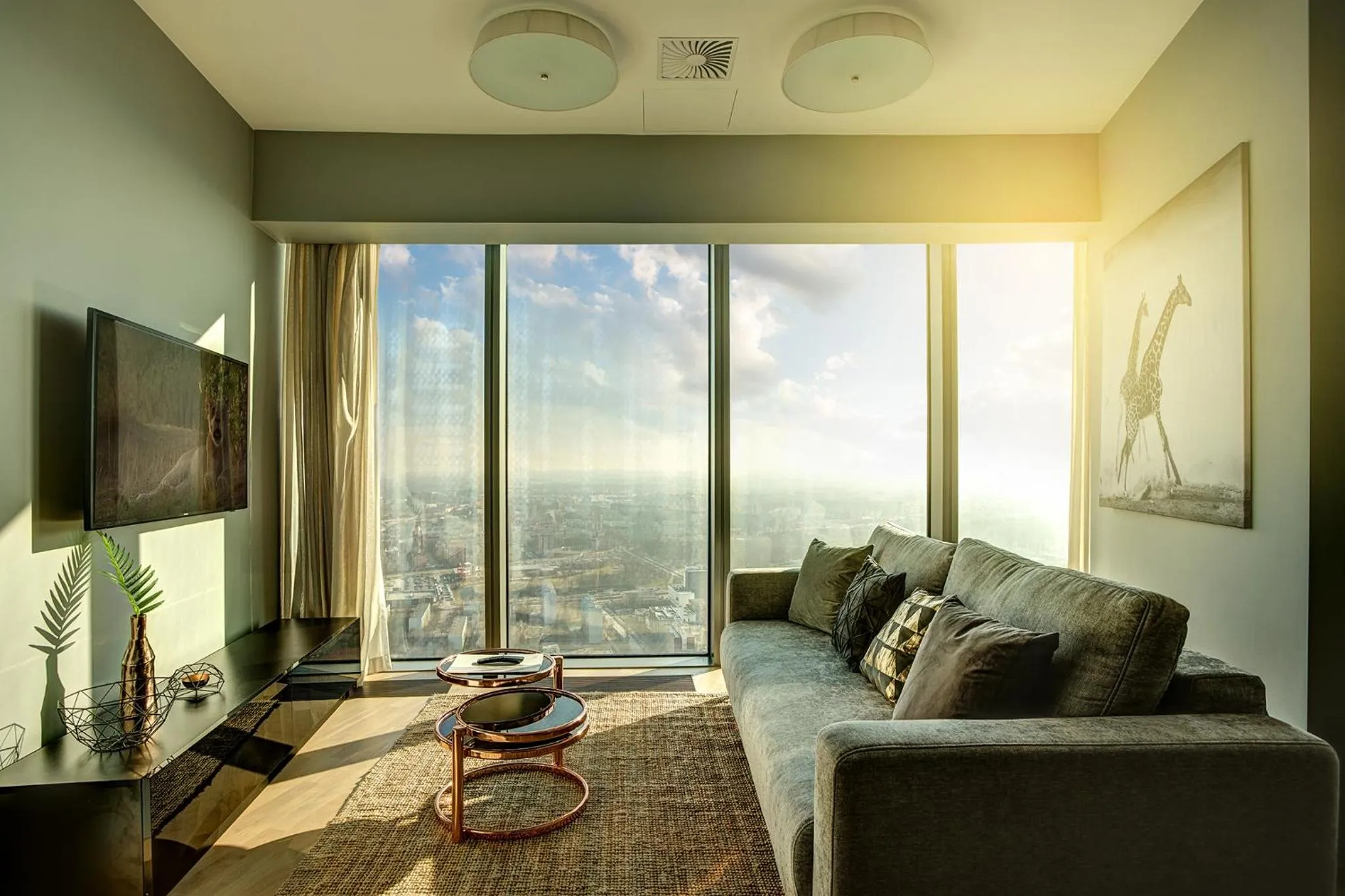 Bird's eye view in In The Sky - Apartamenty w Sky Tower