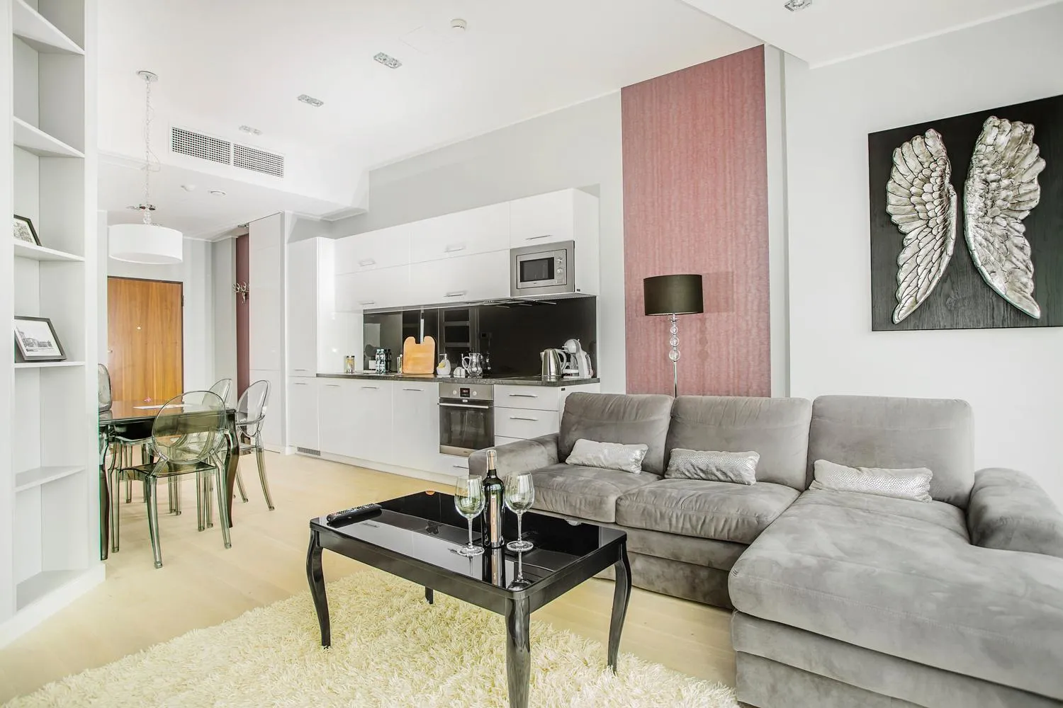 Living room in In The Sky - Apartamenty w Sky Tower