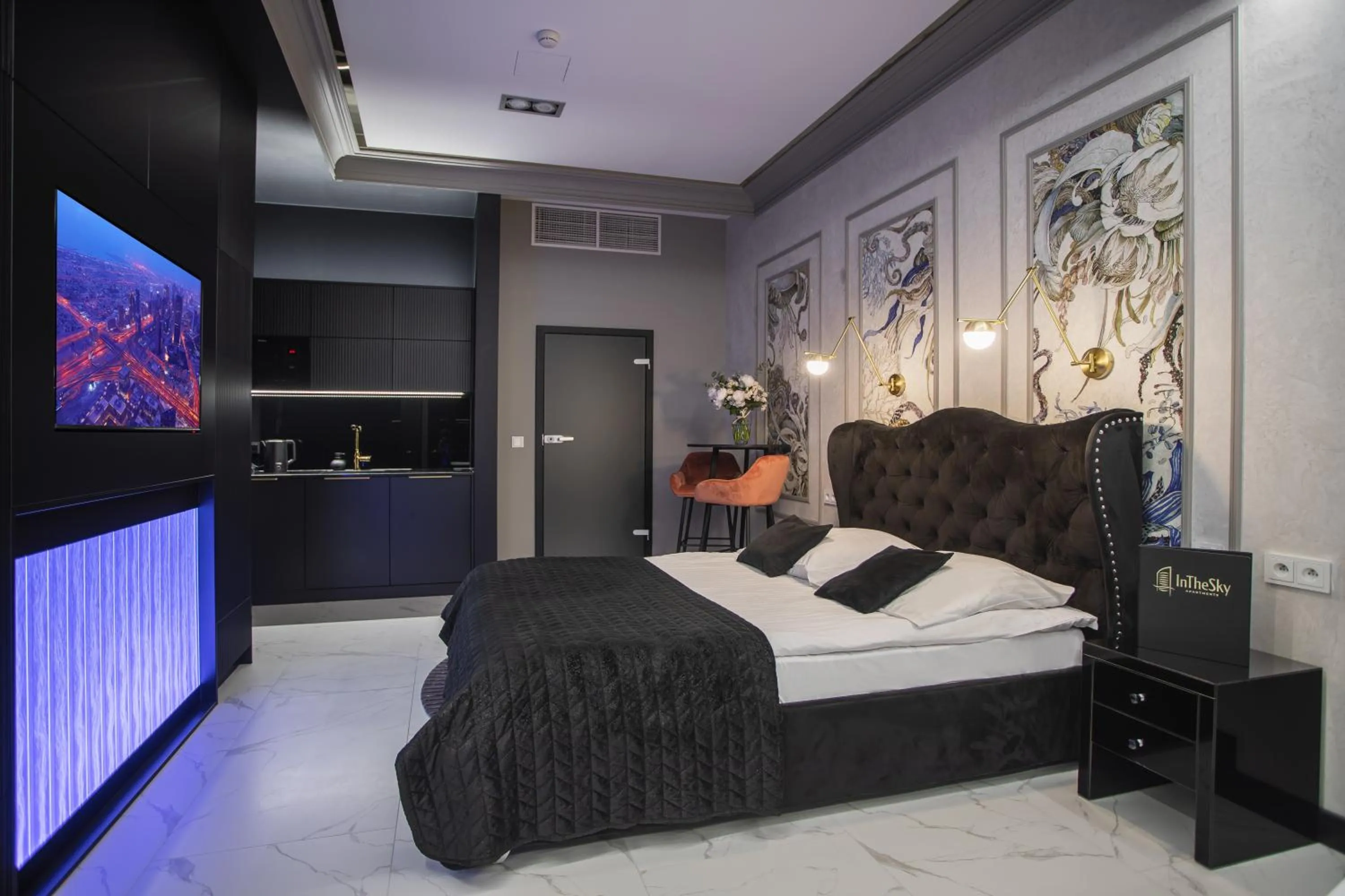 Bed in In The Sky - Apartamenty w Sky Tower