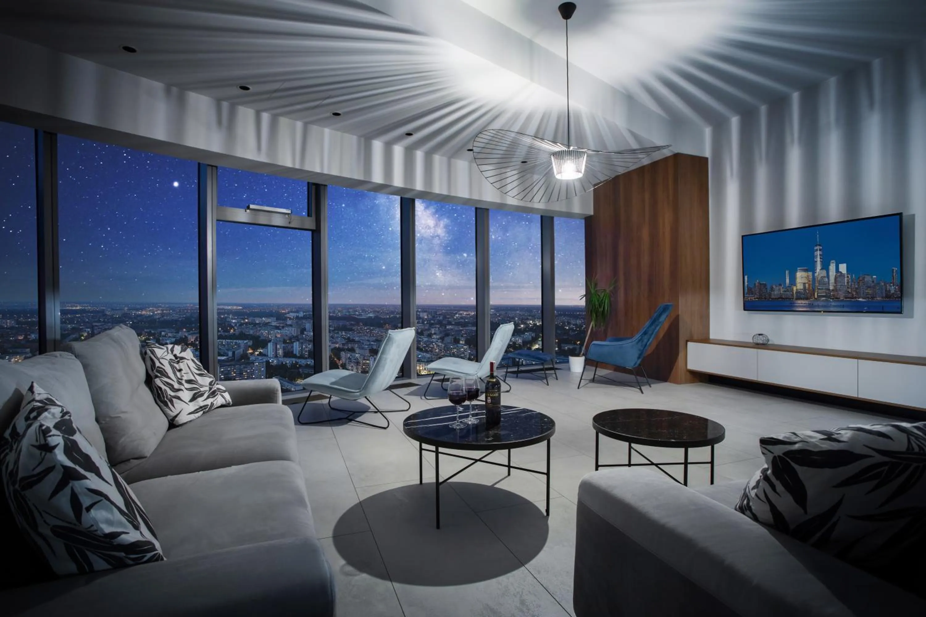 Bird's eye view in In The Sky - Apartamenty w Sky Tower