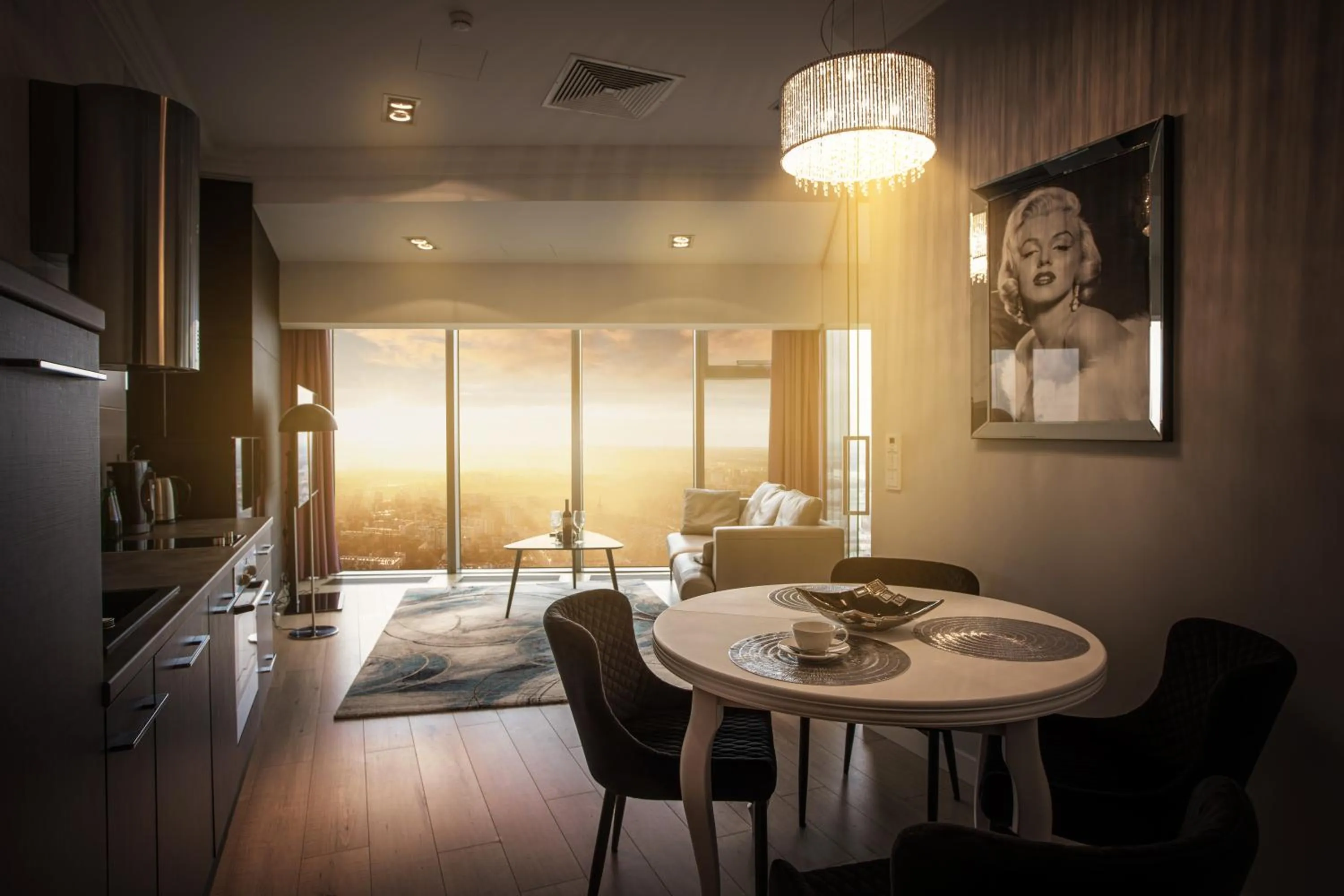 Bird's eye view in In The Sky - Apartamenty w Sky Tower