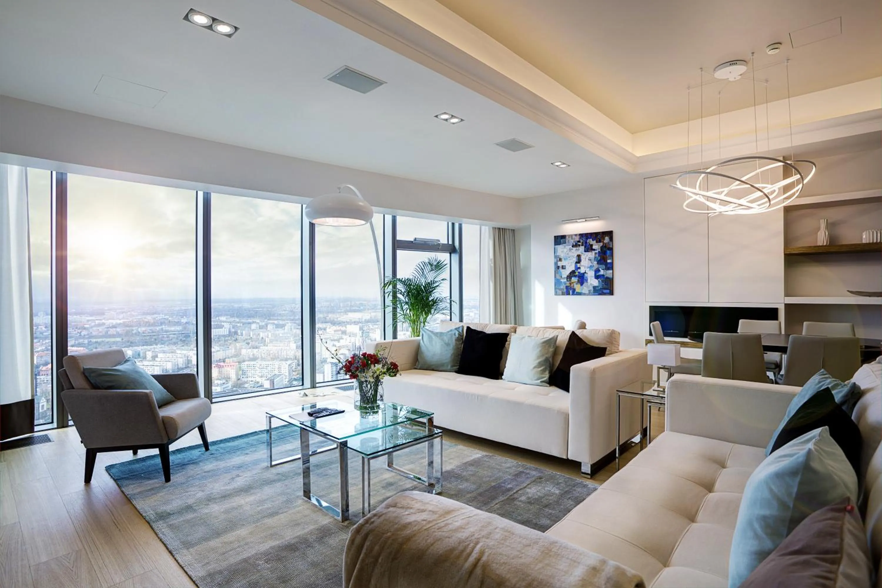 Bird's eye view in In The Sky - Apartamenty w Sky Tower