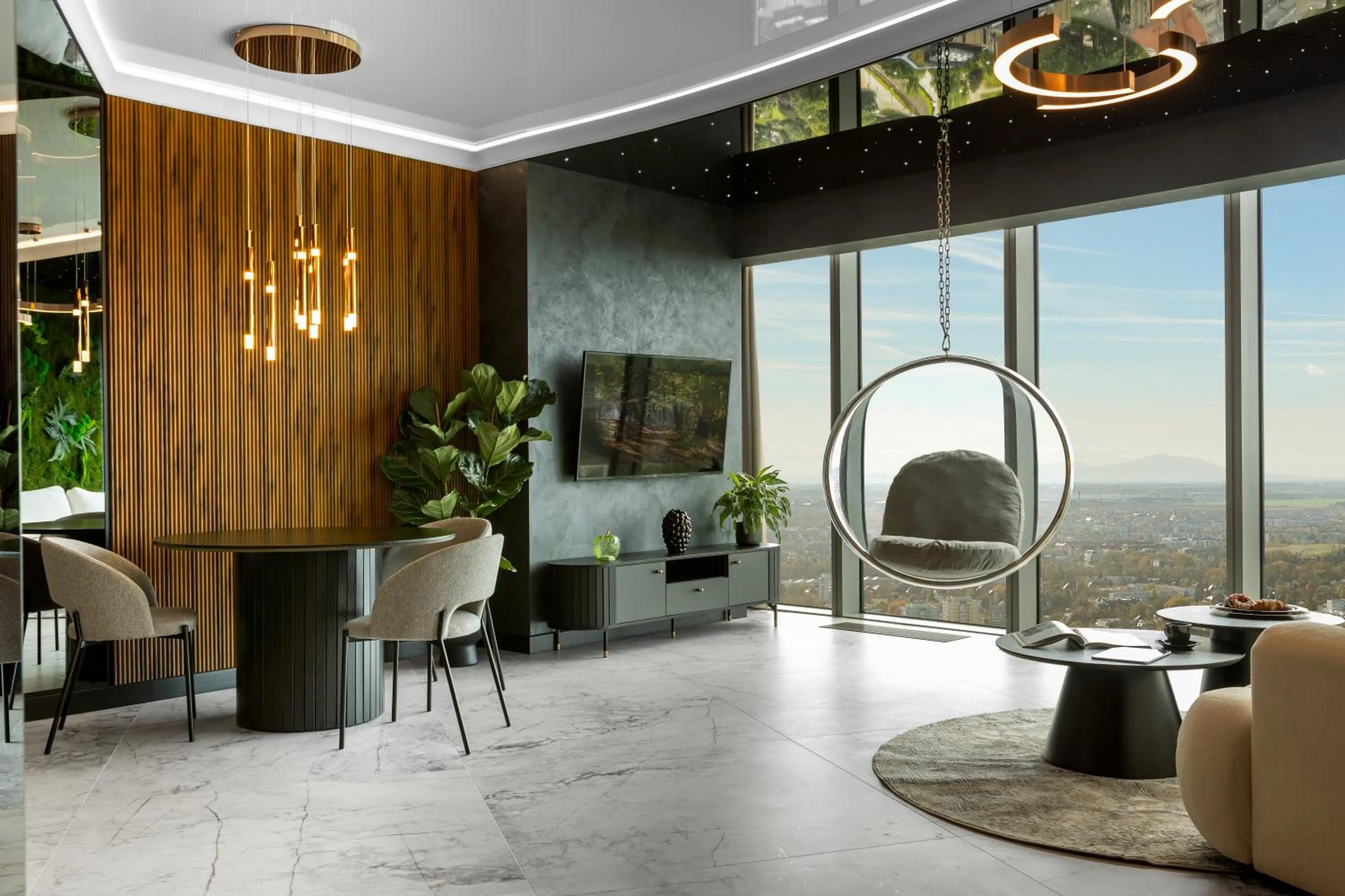 Seating area in In The Sky - Apartamenty w Sky Tower