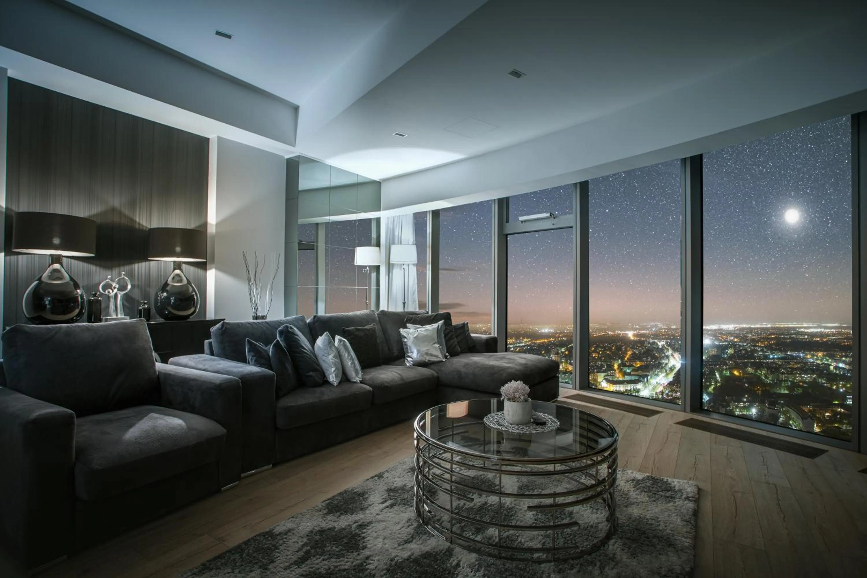 Bird's eye view in In The Sky - Apartamenty w Sky Tower