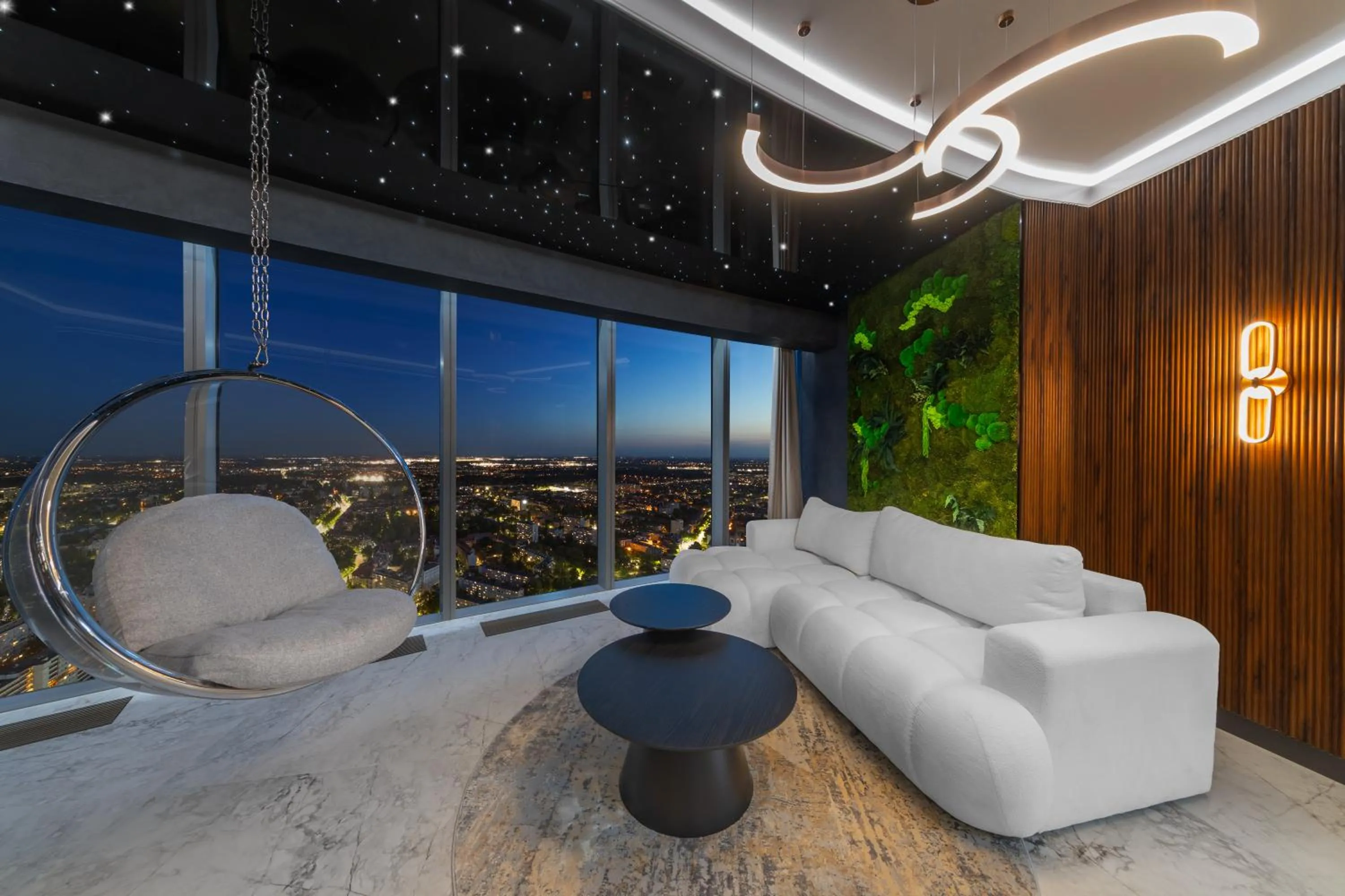 Living room in In The Sky - Apartamenty w Sky Tower