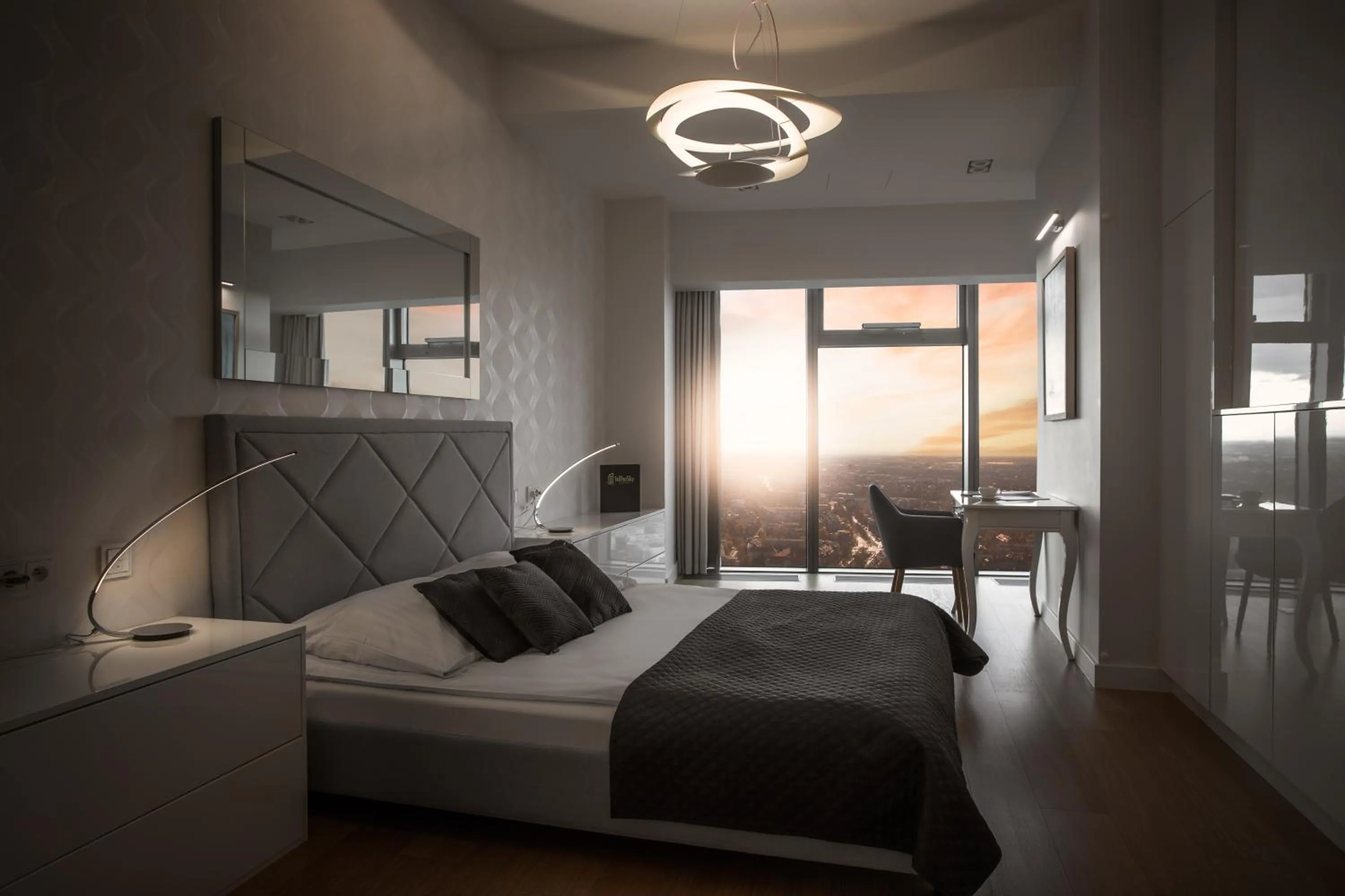 Bed in In The Sky - Apartamenty w Sky Tower