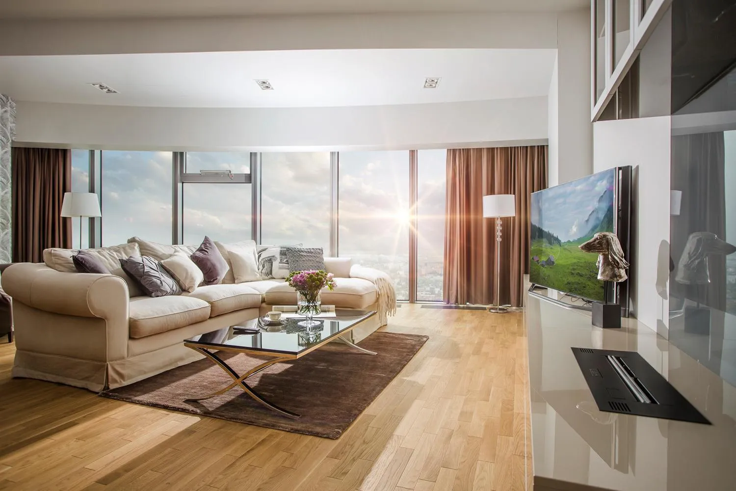 Communal lounge/ TV room in In The Sky - Apartamenty w Sky Tower