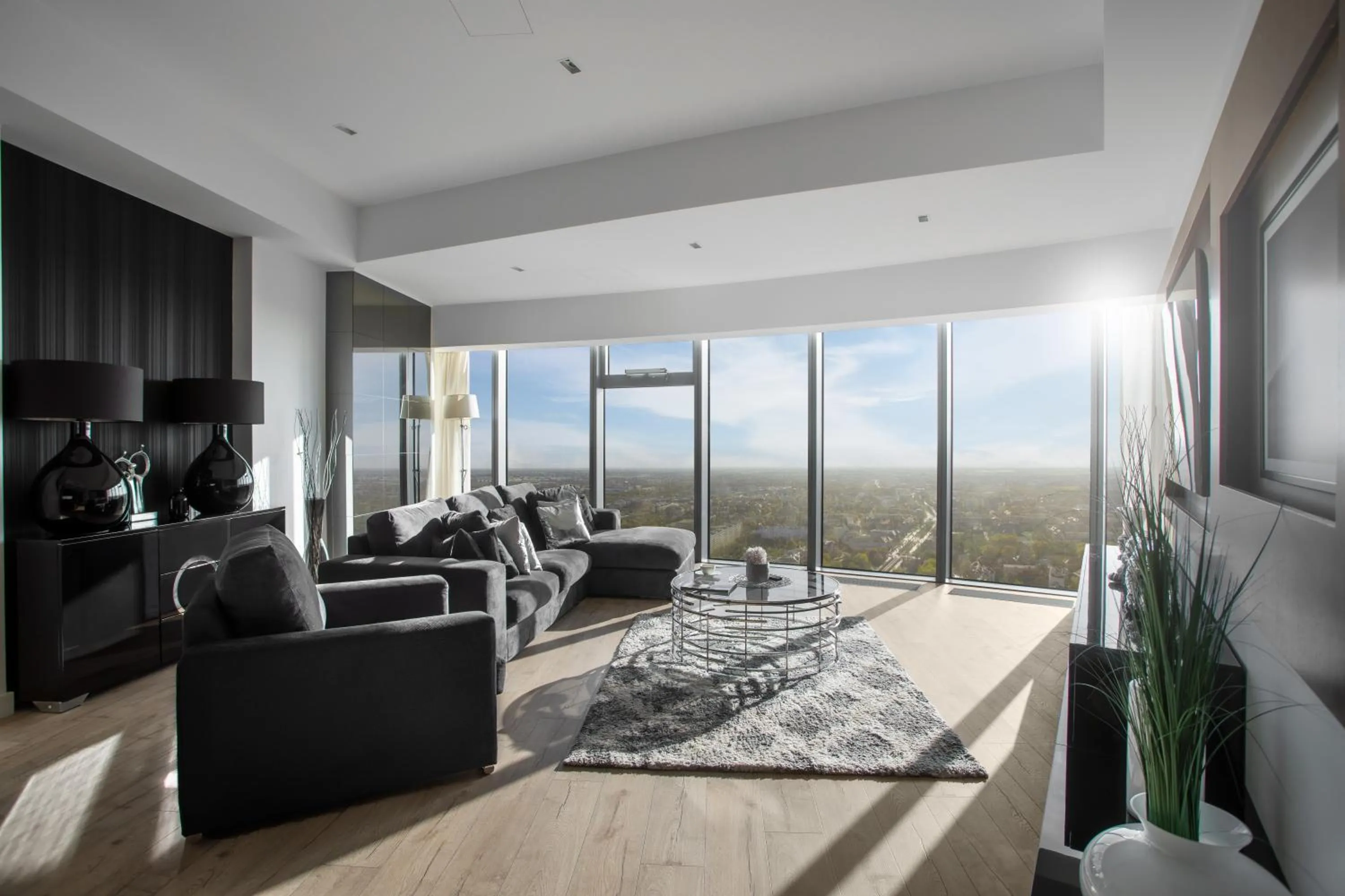 Bird's eye view in In The Sky - Apartamenty w Sky Tower