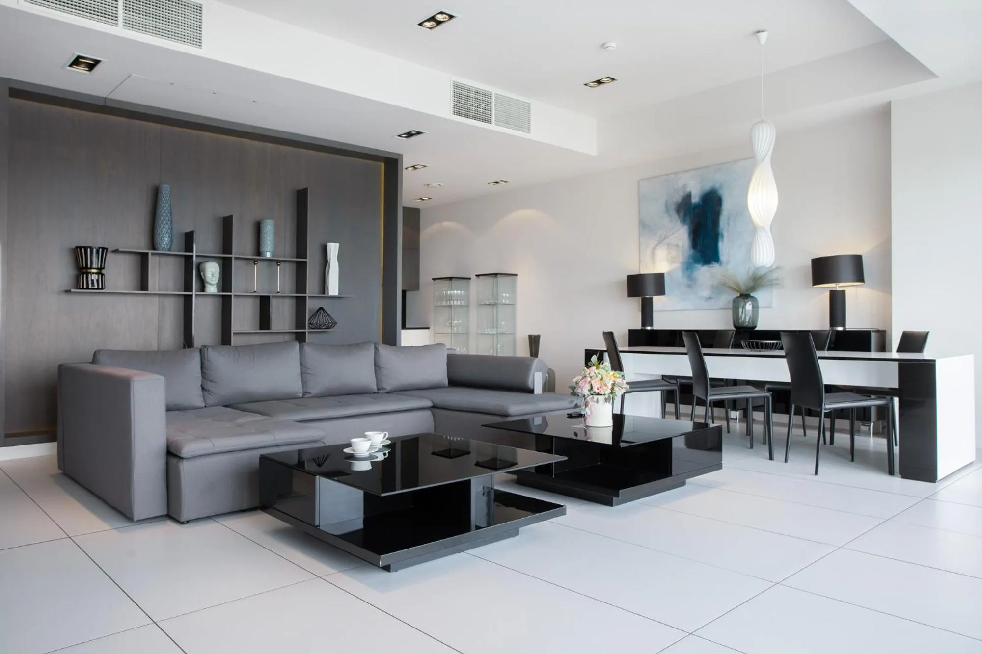 Living room in In The Sky - Apartamenty w Sky Tower