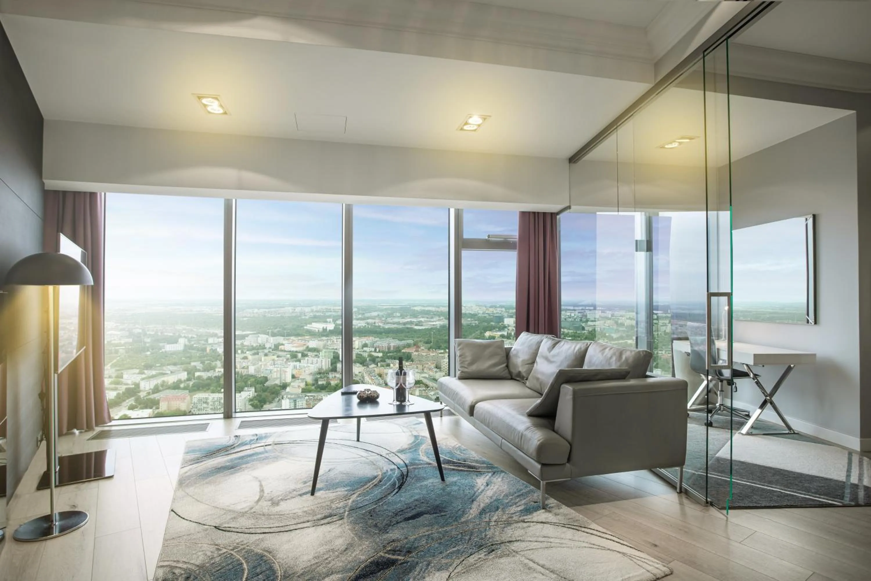 Bird's eye view in In The Sky - Apartamenty w Sky Tower