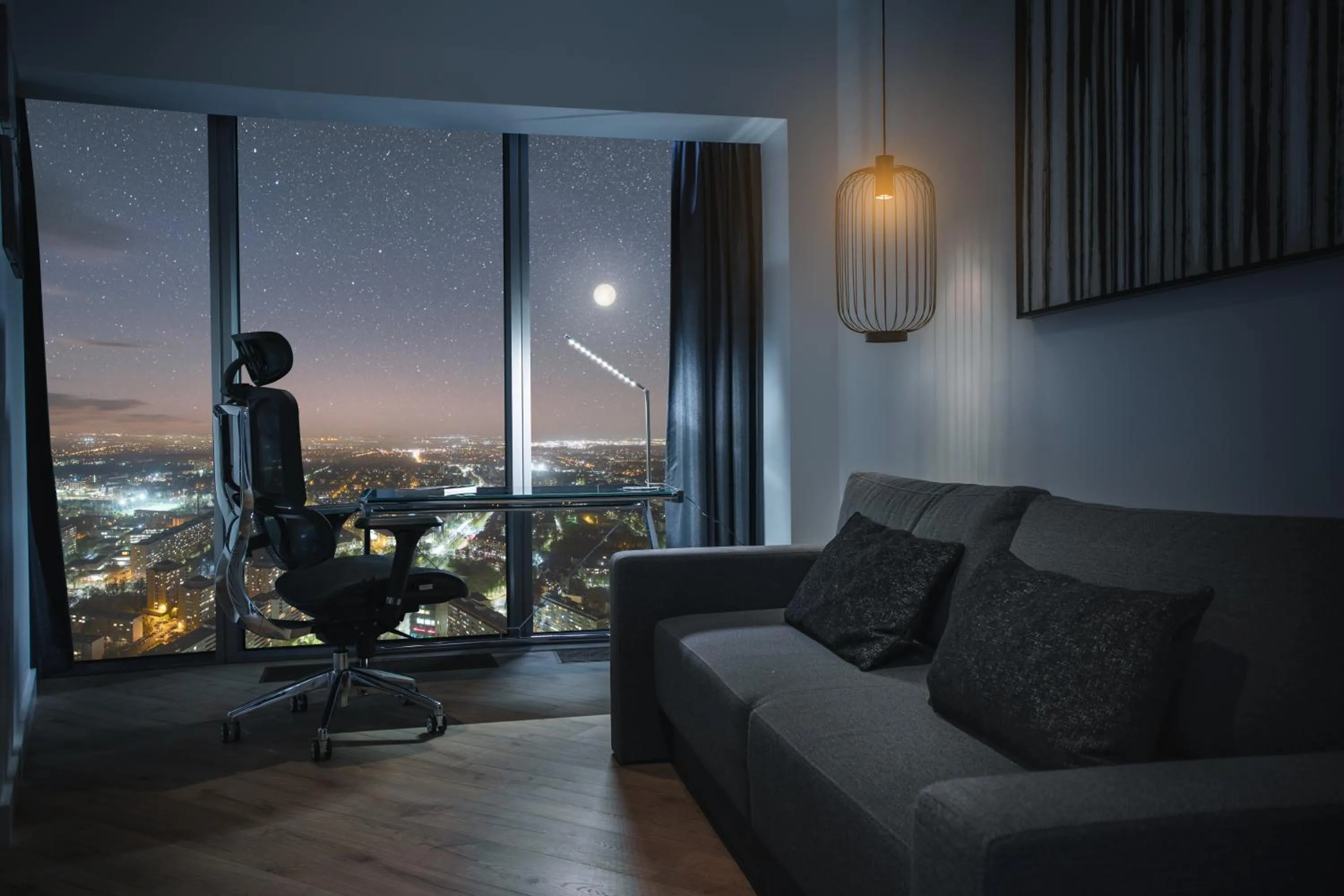 Bird's eye view in In The Sky - Apartamenty w Sky Tower