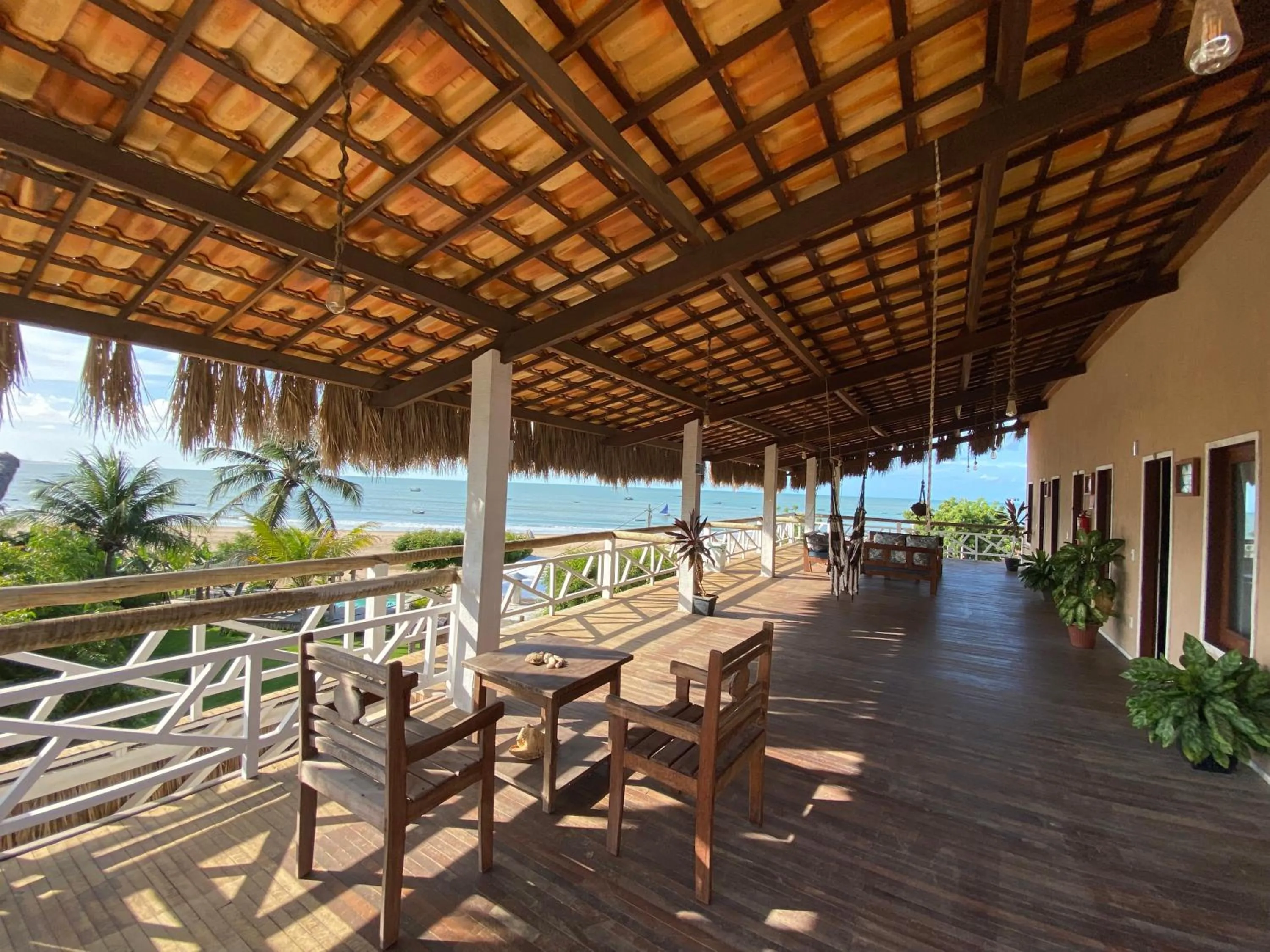 Balcony/Terrace in Villa Caravelas Praia de Moitas