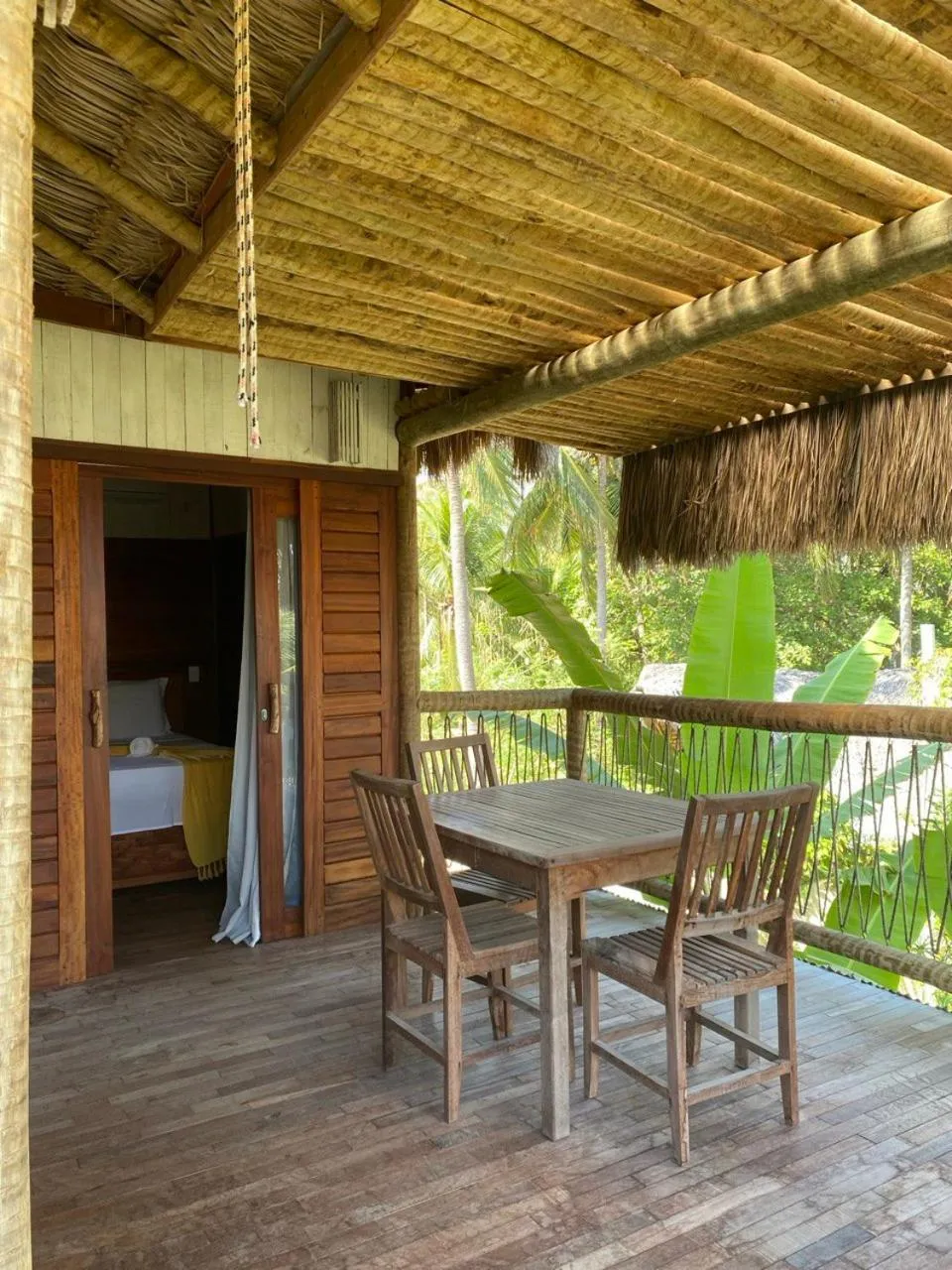 Patio in Villa Caravelas Praia de Moitas