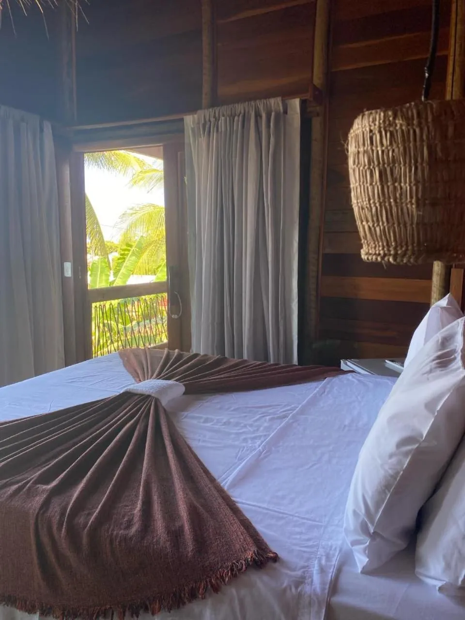 towels, Bed in Villa Caravelas Praia de Moitas
