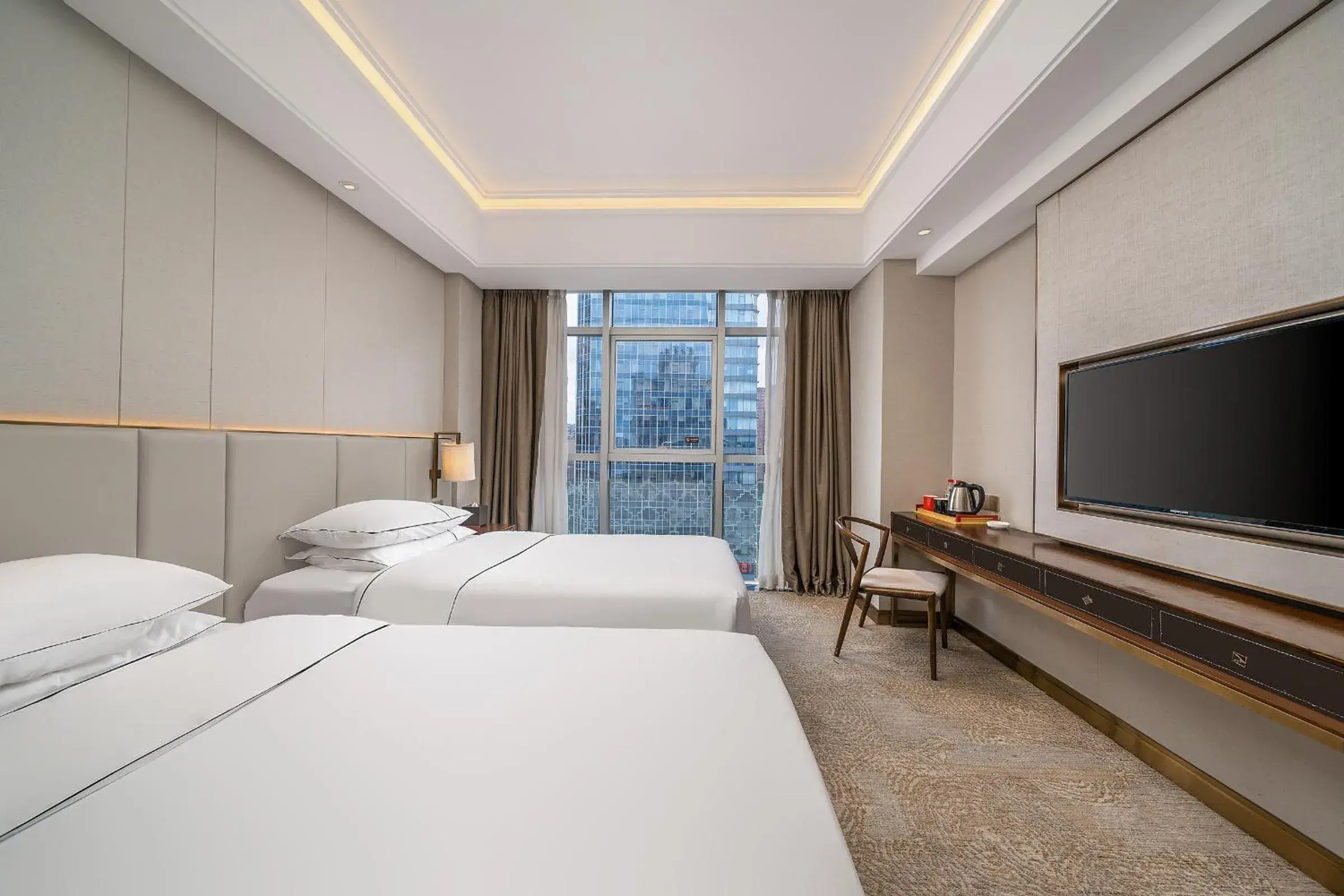 Deluxe Twin Room in Echeng Hotel Deluxe Twin Room in Echeng Hotel