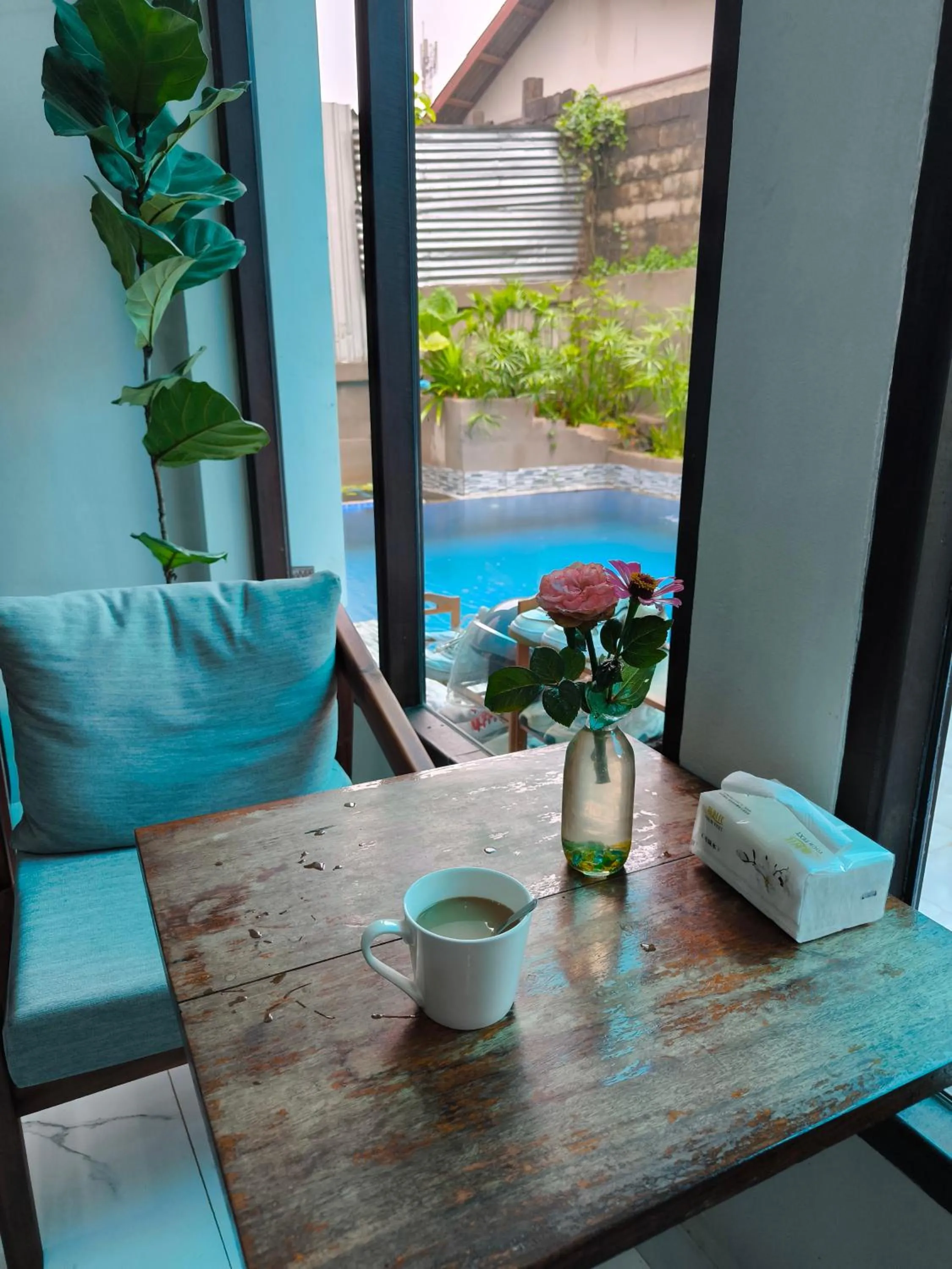 Dining area in Dokchampa Hotel