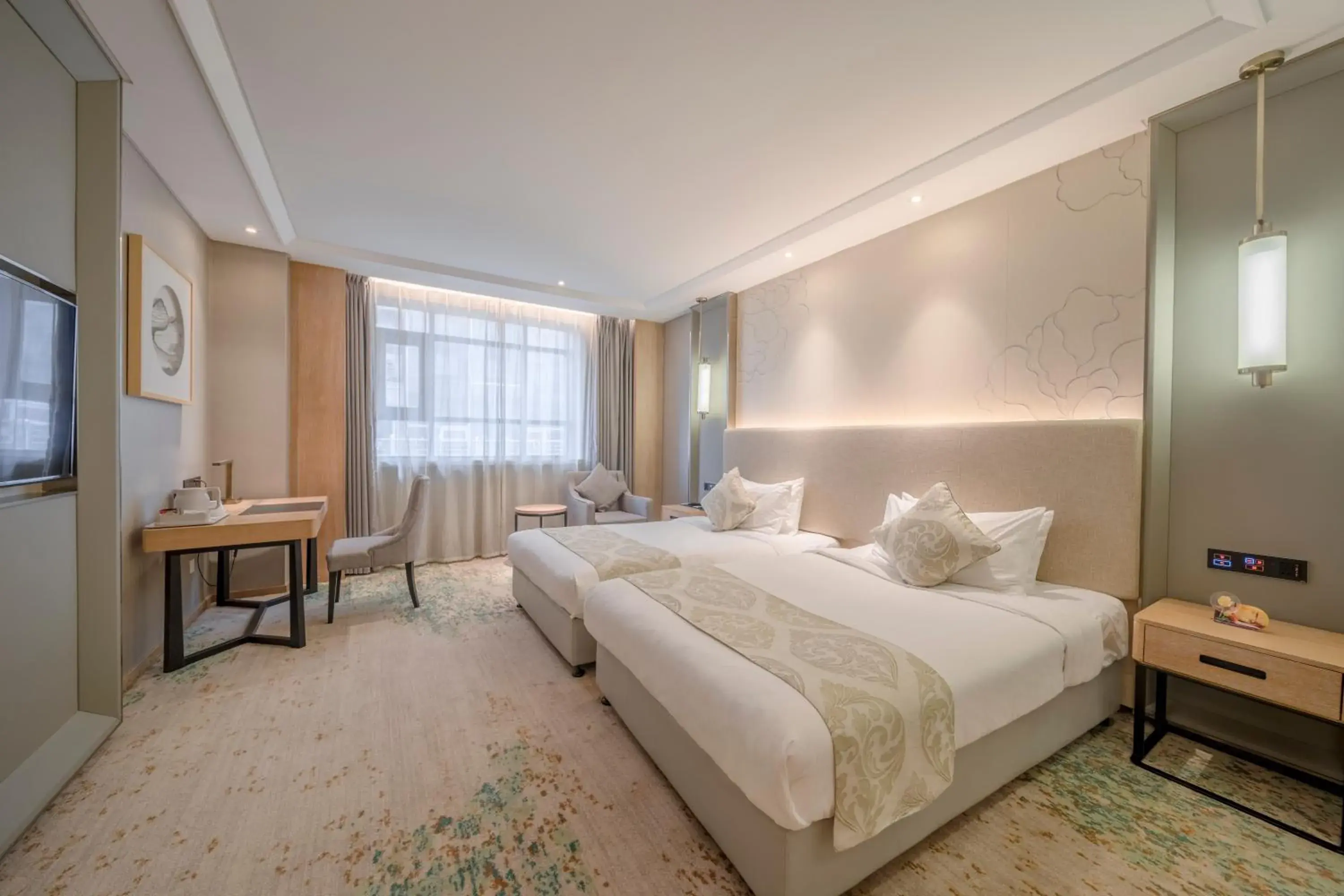 Executive Deluxe Twin Room in Wuhan Hongguang Hotel Executive Deluxe Twin Room in Wuhan Hongguang Hotel