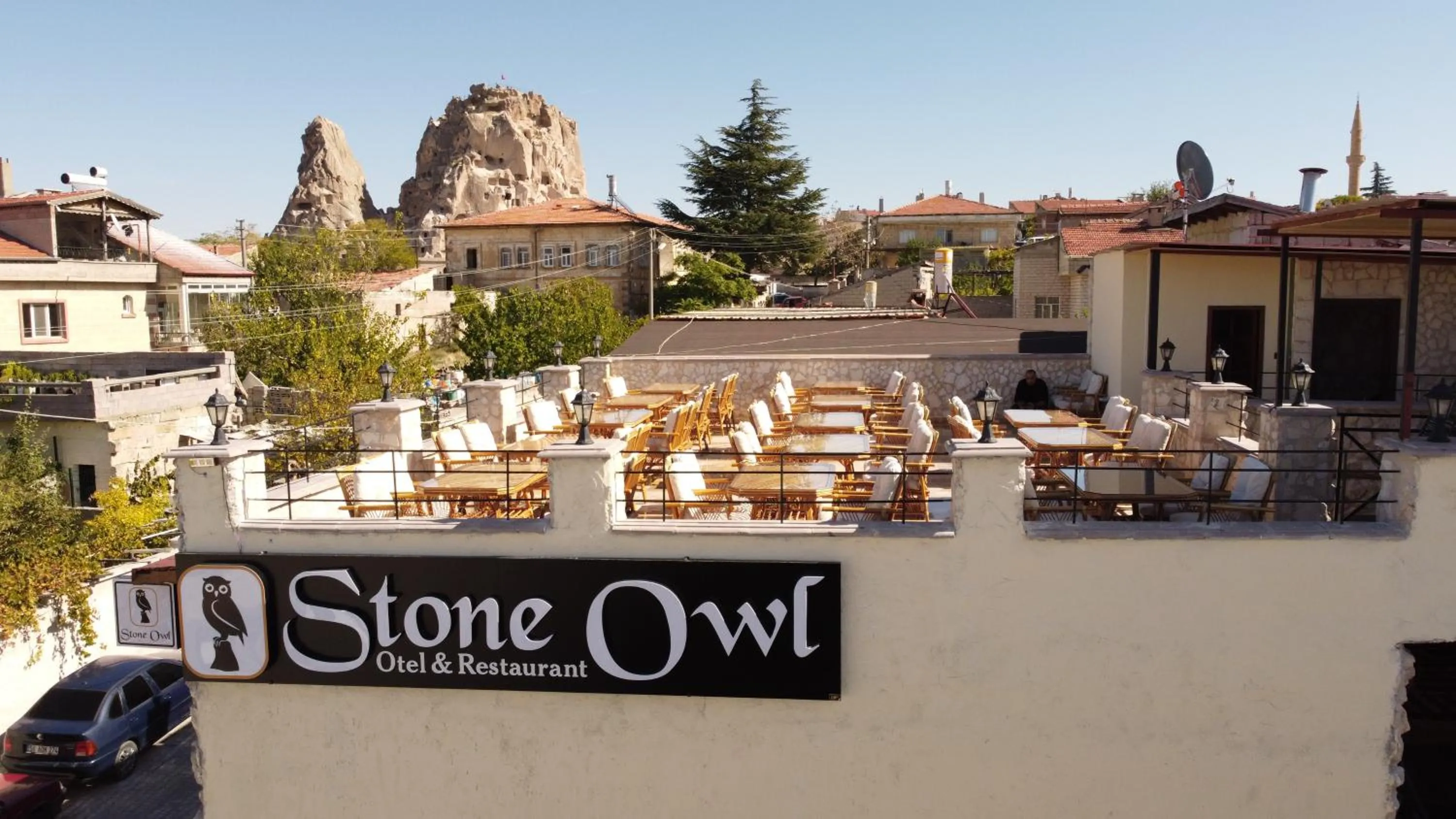 Property building in Stone Owl Otel & Restaurant