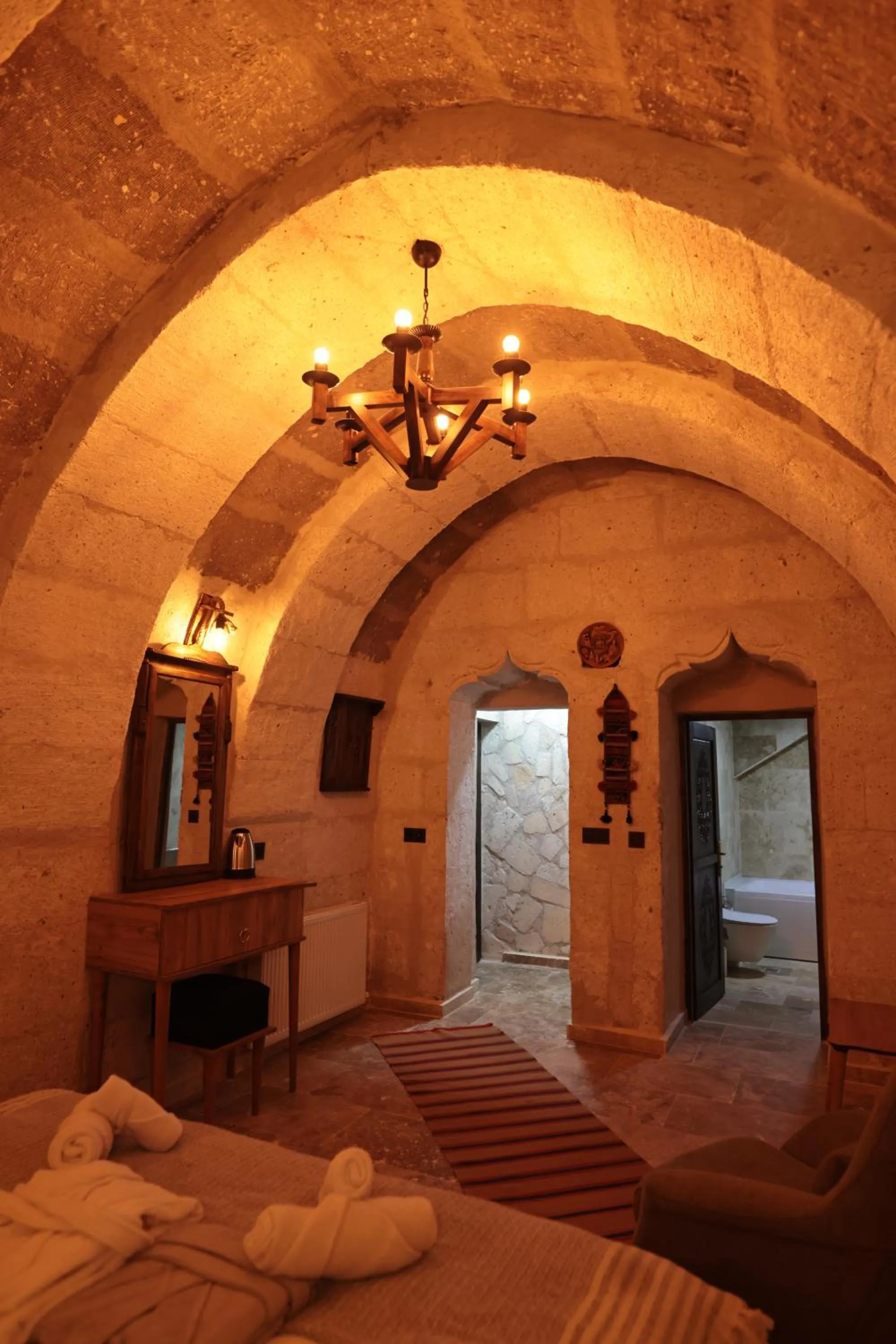 Bed in Stone Owl Otel & Restaurant