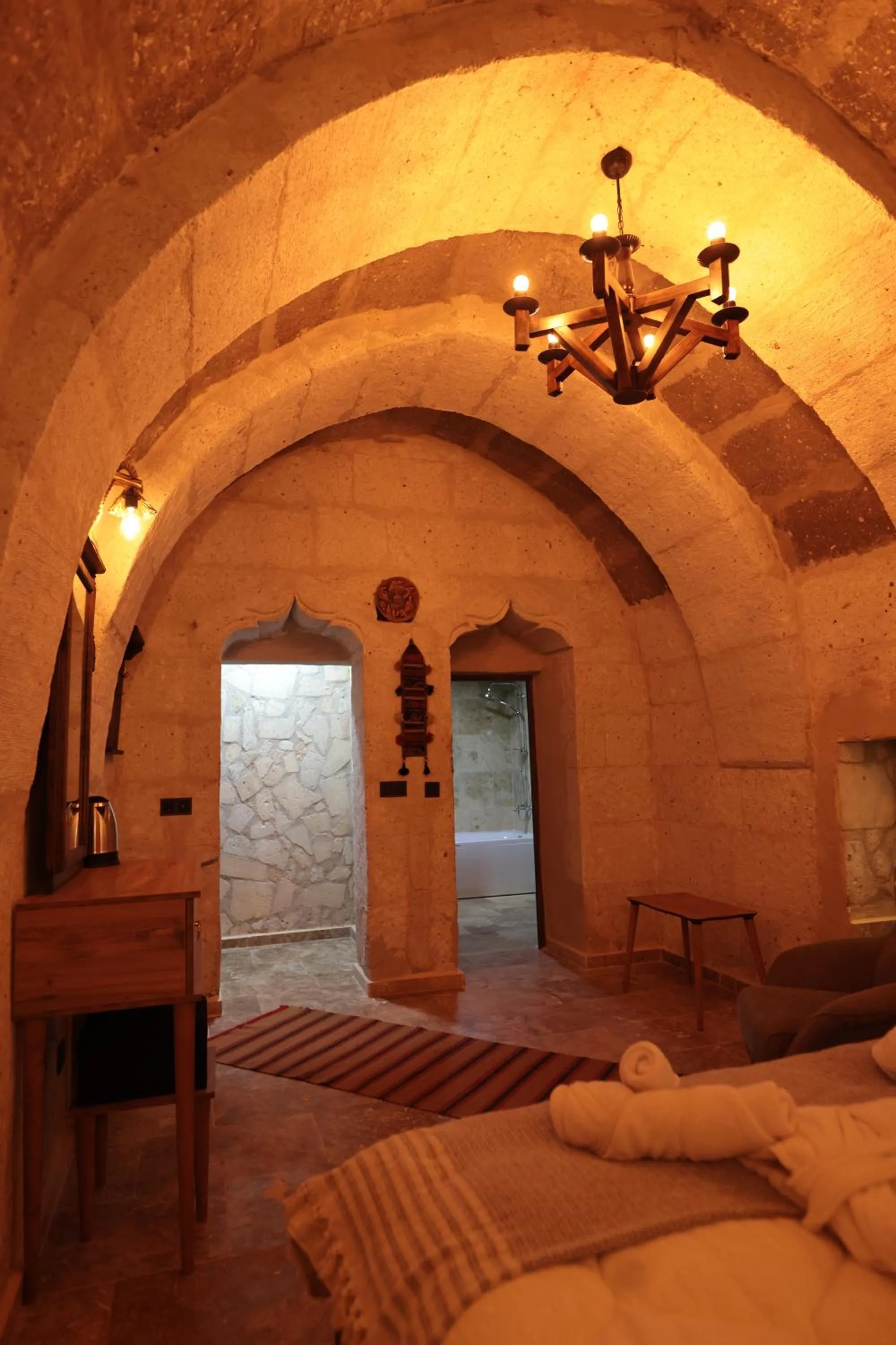 Bed in Stone Owl Otel & Restaurant